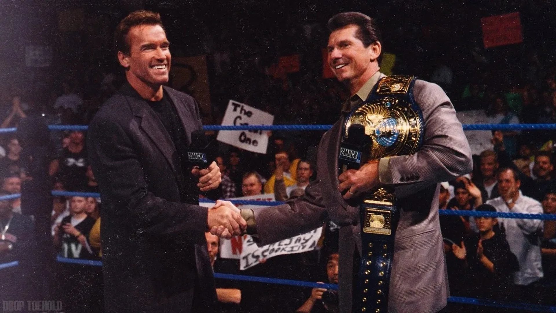 Arnold Schwarzenegger and Vince McMahon in WWE Smackdown! (1999)