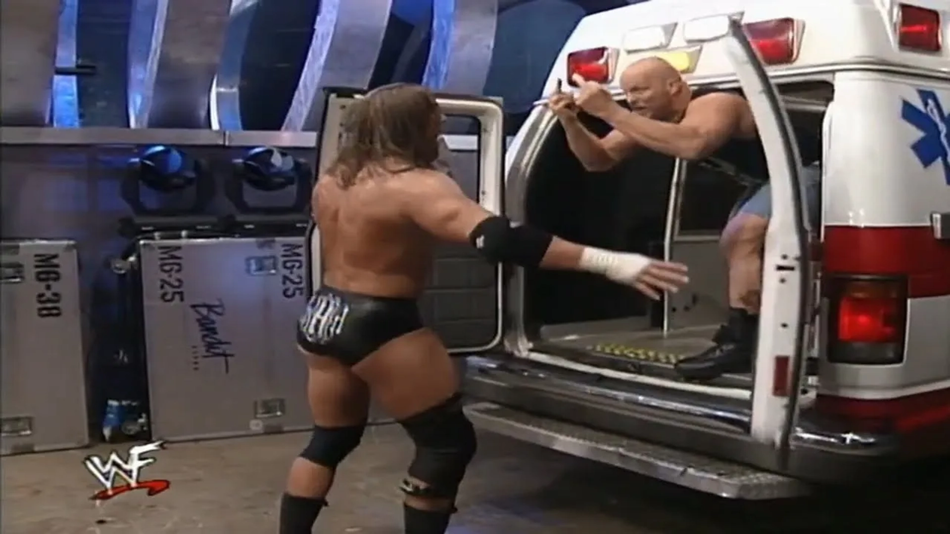 Steve Austin and Paul Levesque in WWE Smackdown! (1999)