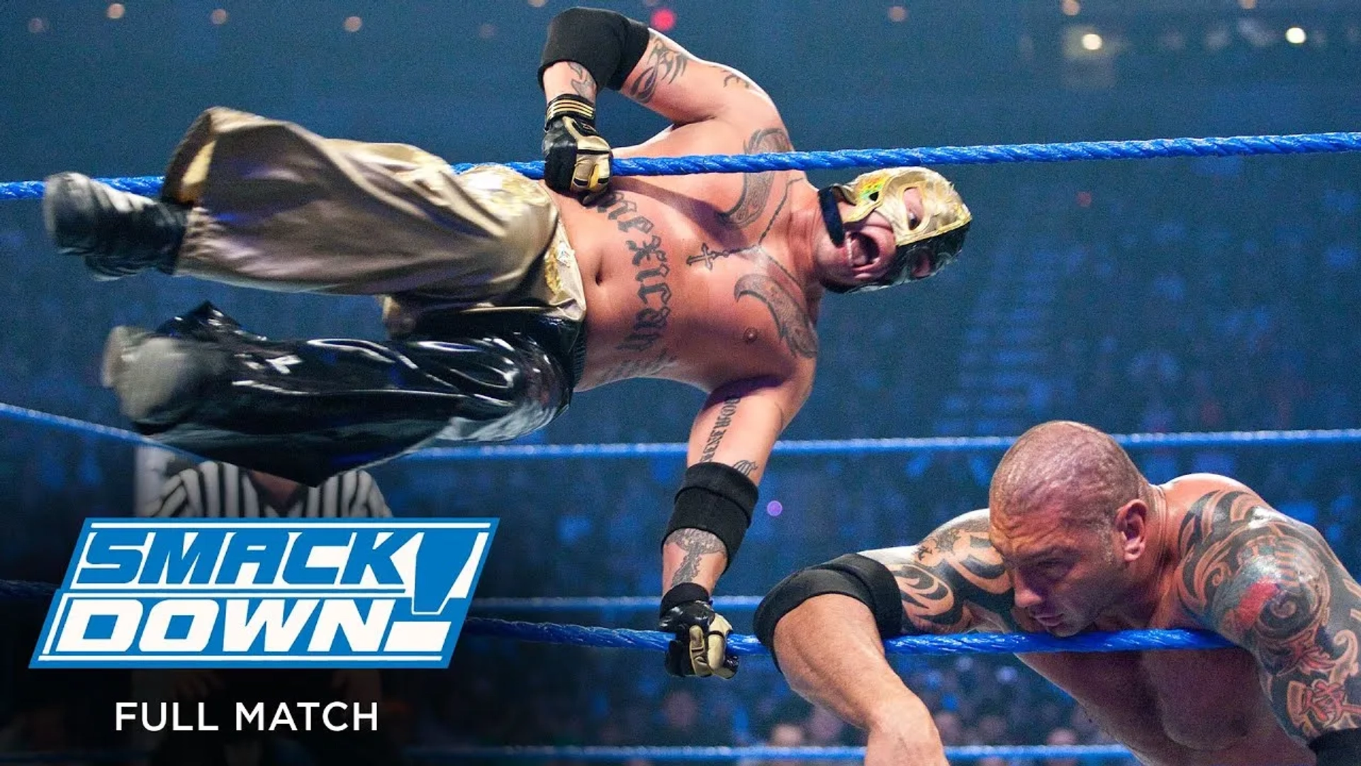 Rey Mysterio and Dave Bautista in WWE Smackdown! (1999)