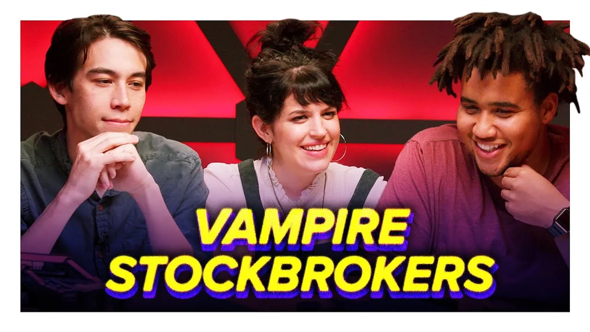 Emily Axford, Zac Oyama, and Lou Wilson in Dimension 20: Showdown at the Stock Exchange (2019)