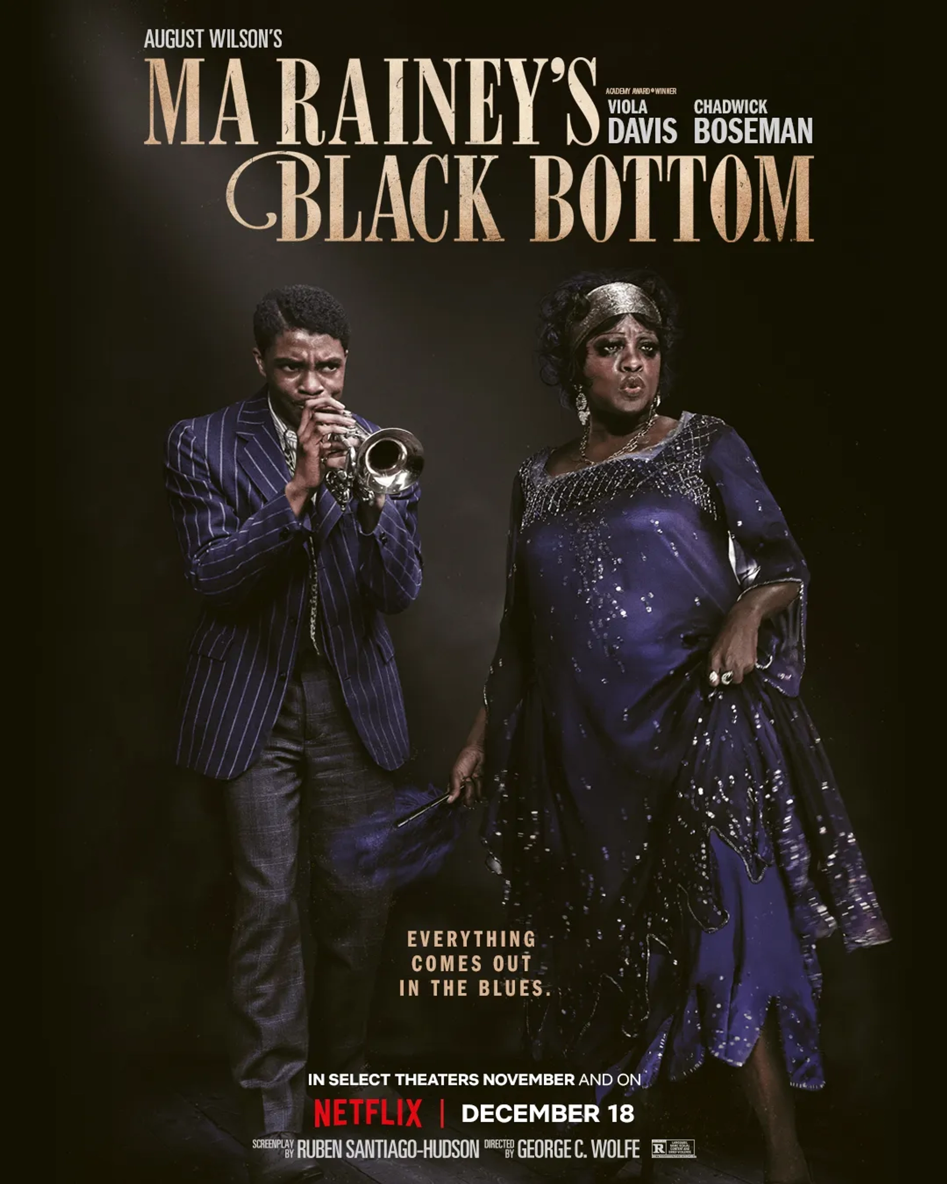 Viola Davis and Chadwick Boseman in Ma Rainey's Black Bottom (2020)