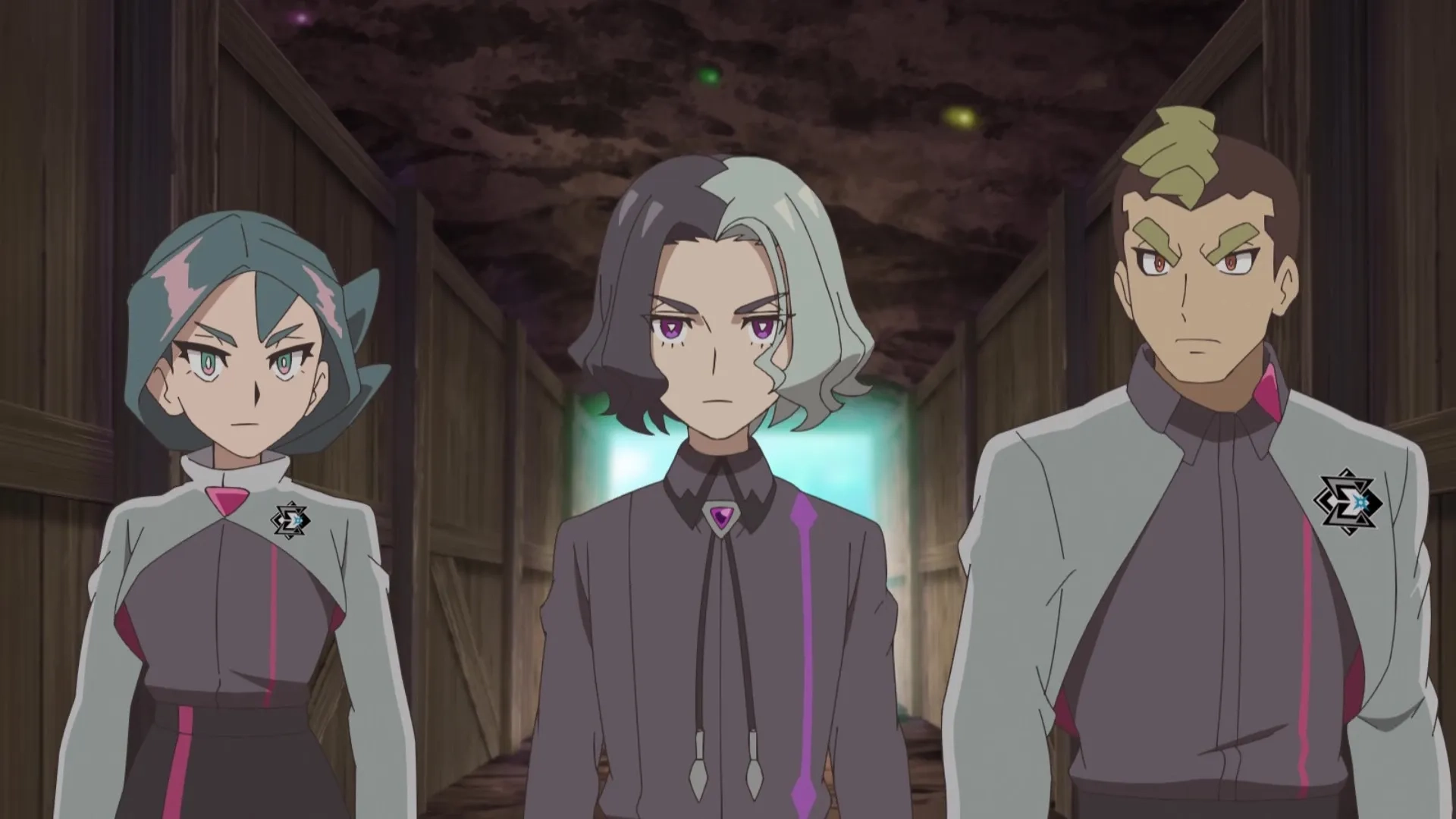 Kohsuke Tanabe, Arisa Shida, and Shun Horie in Pokémon Horizons (2023)