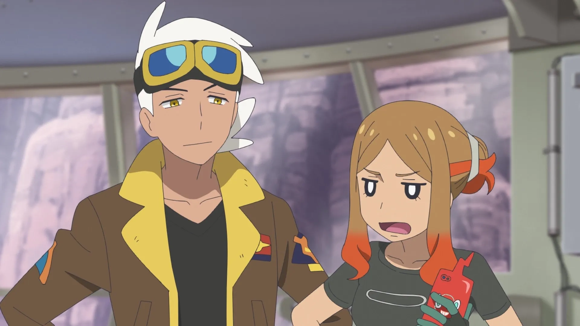 Ayane Sakura and Taku Yashiro in Pokémon Horizons (2023)