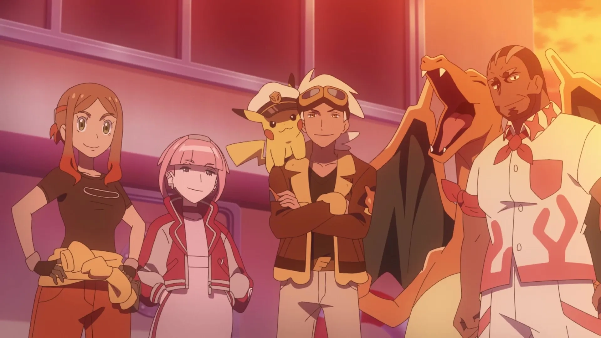 Ikue Ôtani, Kenta Miyake, Kei Shindo, Ayane Sakura, and Taku Yashiro in Pokémon Horizons (2023)