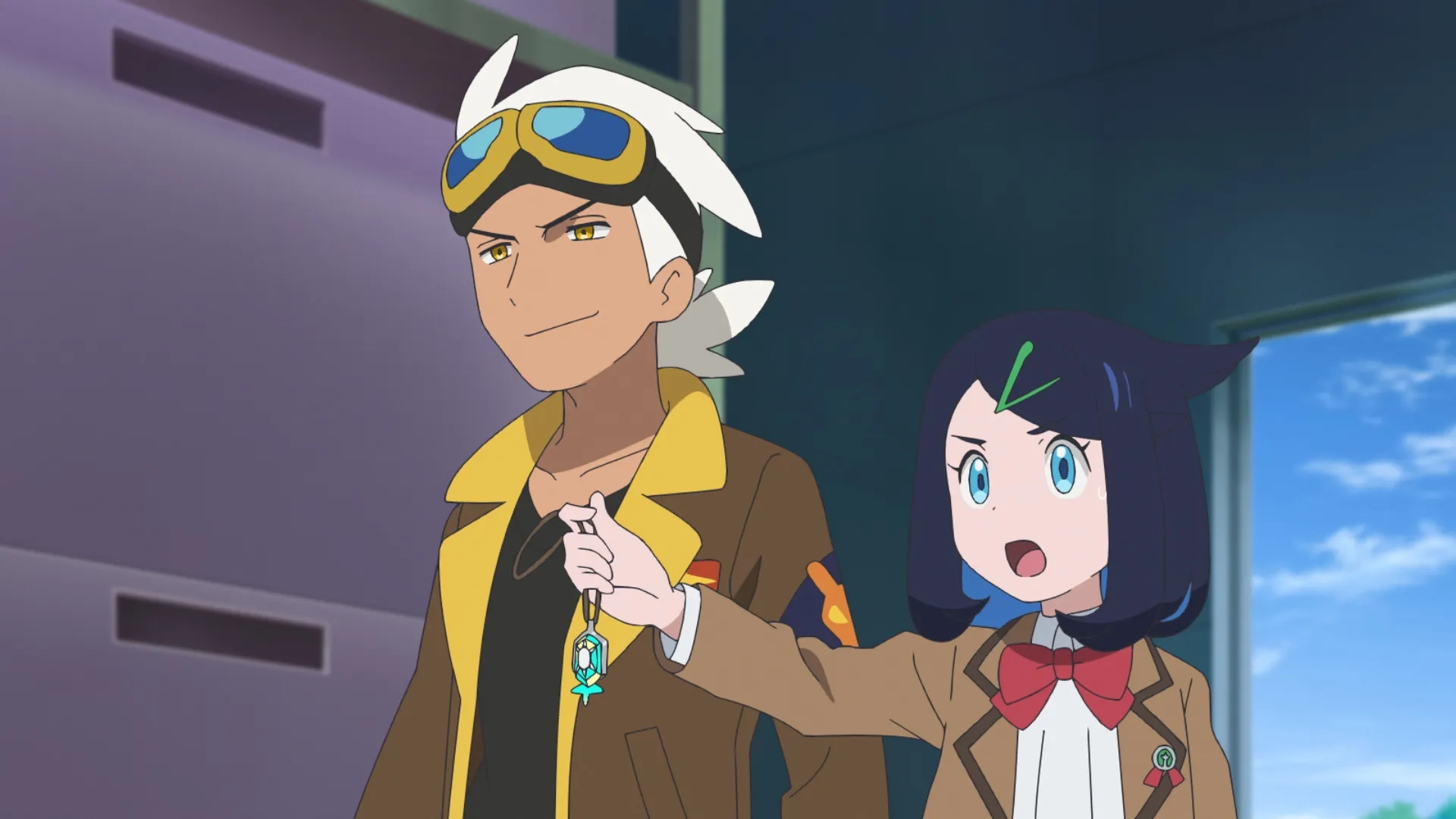 Taku Yashiro and Minori Suzuki in Pokémon Horizons (2023)