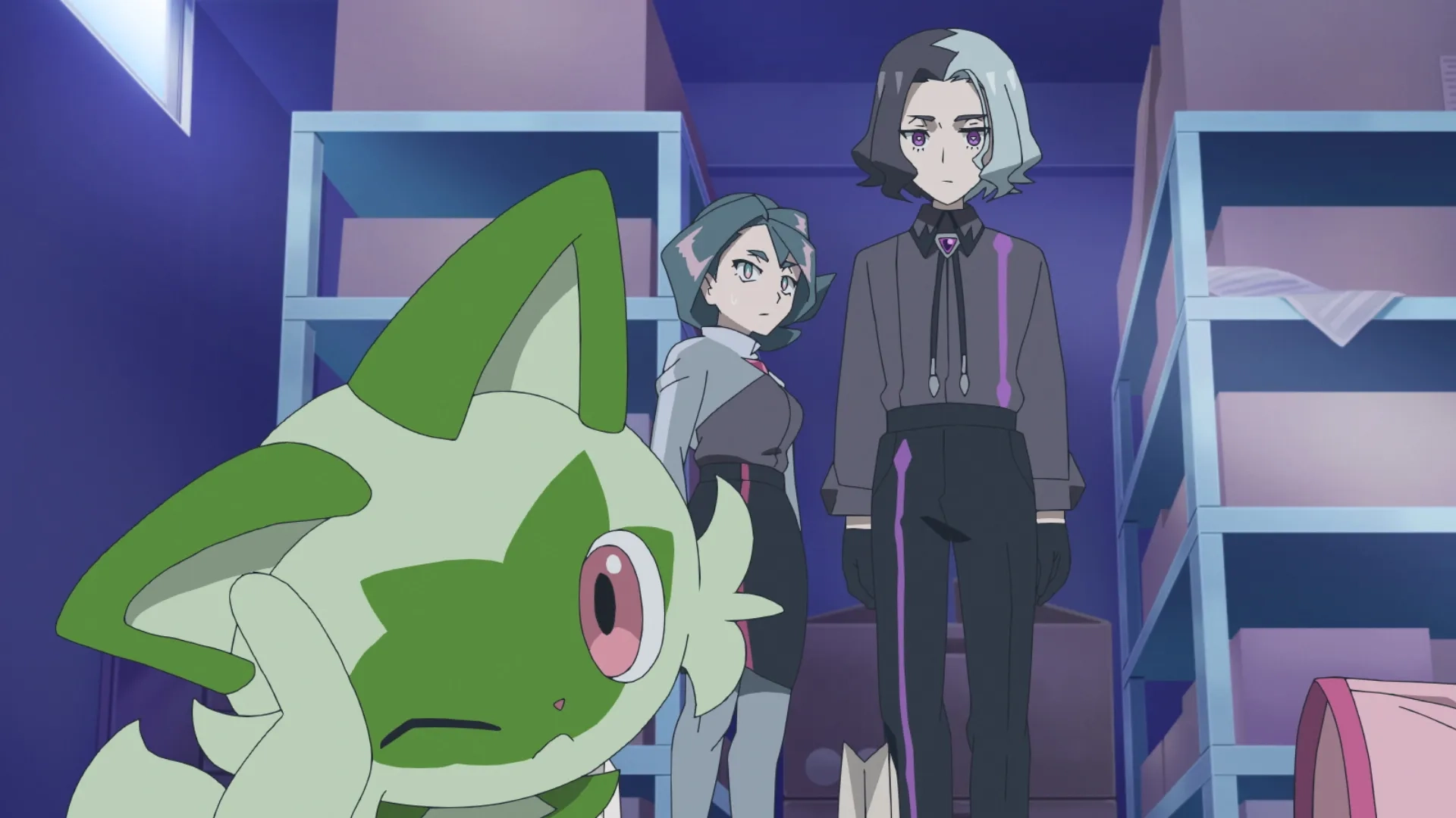 Megumi Hayashibara, Arisa Shida, and Shun Horie in Pokémon Horizons (2023)