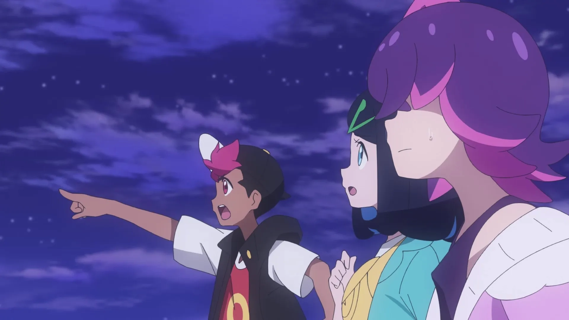 Yuka Terasaki, Yoshino Aoyama, and Minori Suzuki in Pokémon Horizons (2023)