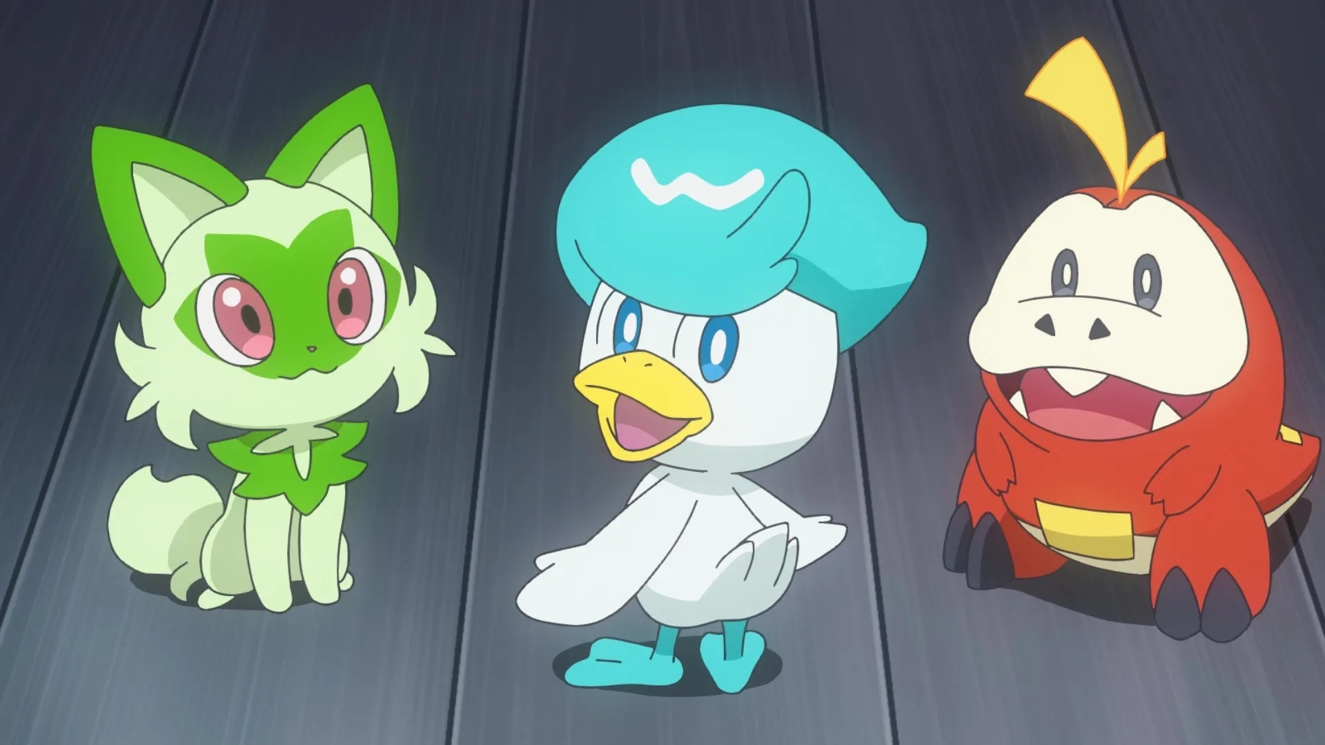 Megumi Hayashibara, Daisuke Namikawa, and Daiki Yamashita in Pokémon Horizons (2023)