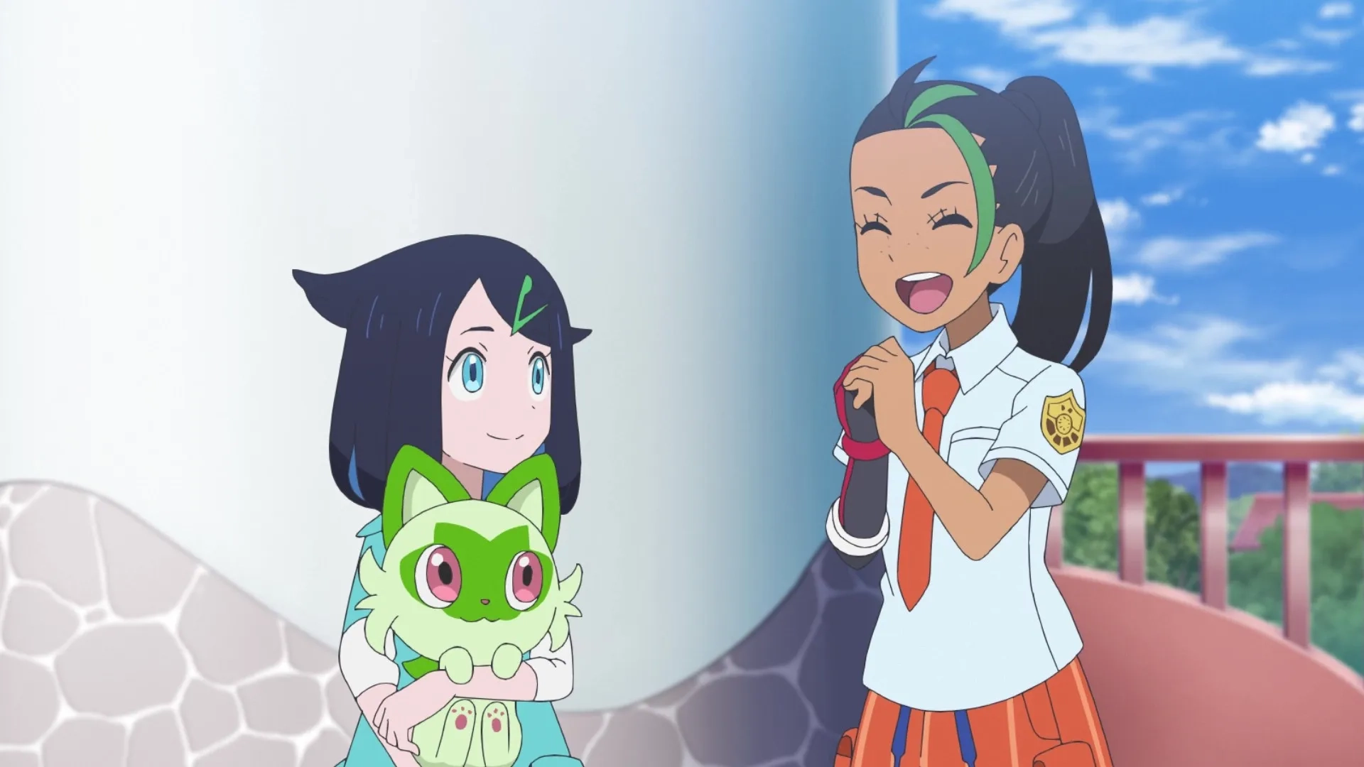 Megumi Hayashibara, Eri Kitamura, and Minori Suzuki in Pokémon Horizons (2023)