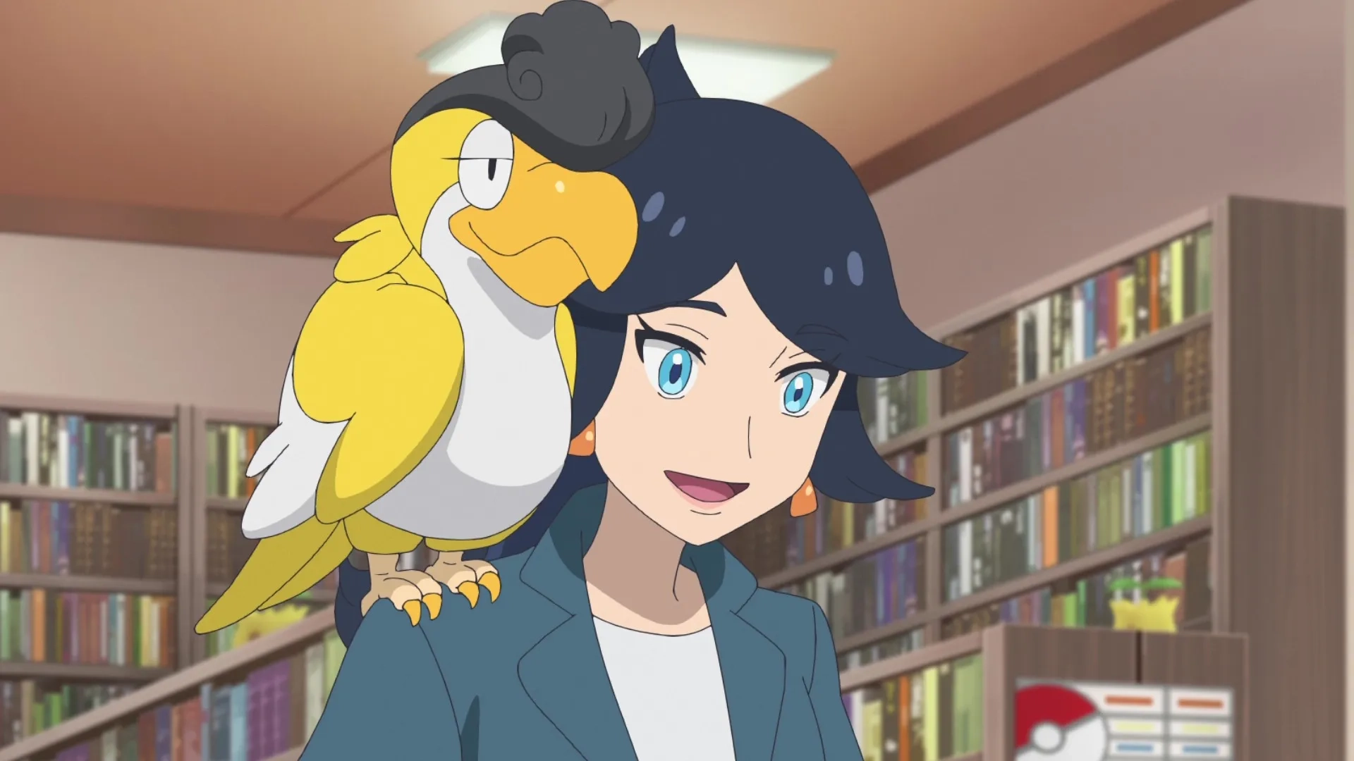 Houko Kuwashima and Tatsuki Kobe in Pokémon Horizons (2023)