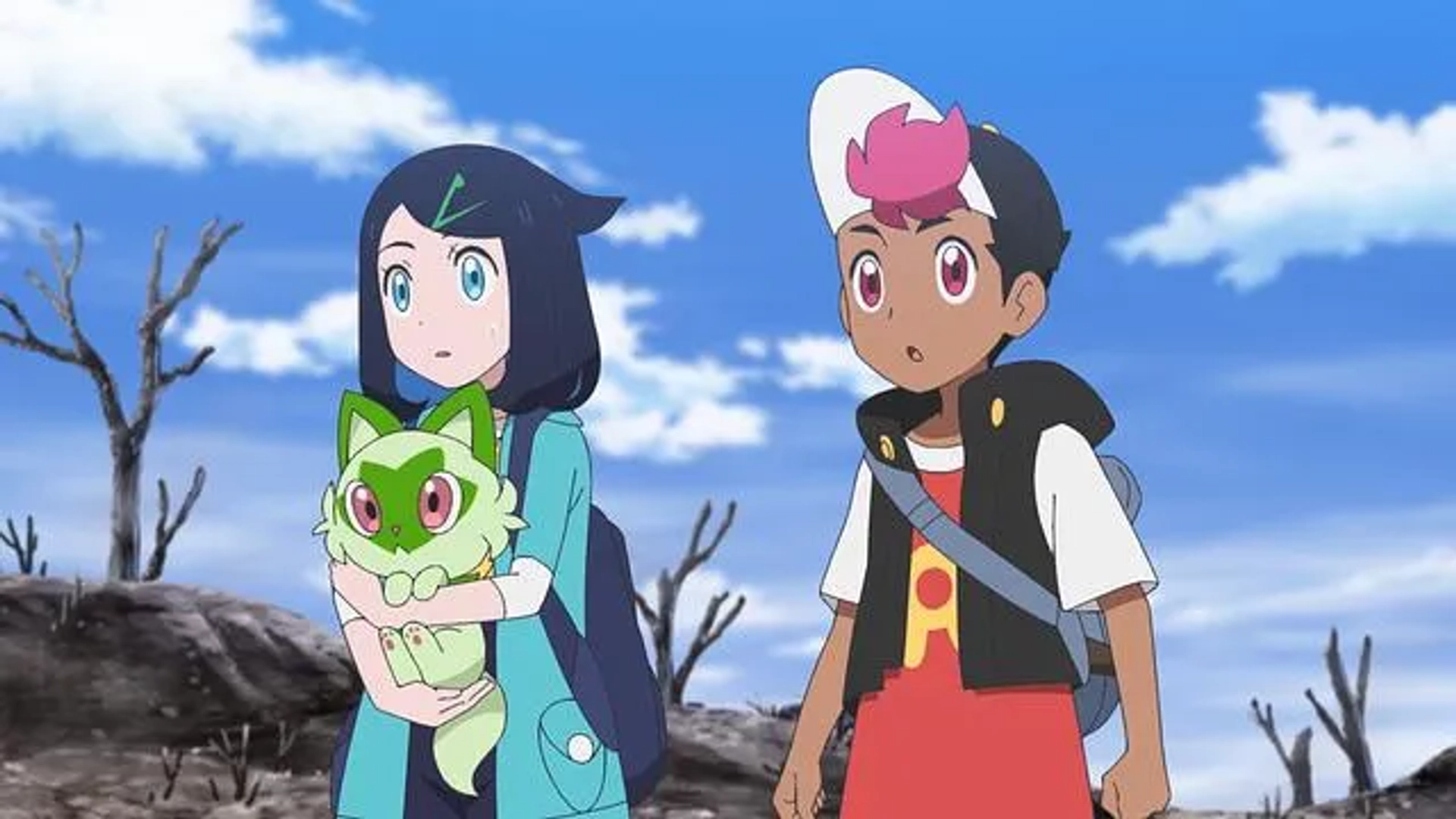 Megumi Hayashibara, Yuka Terasaki, and Minori Suzuki in Pokémon Horizons (2023)