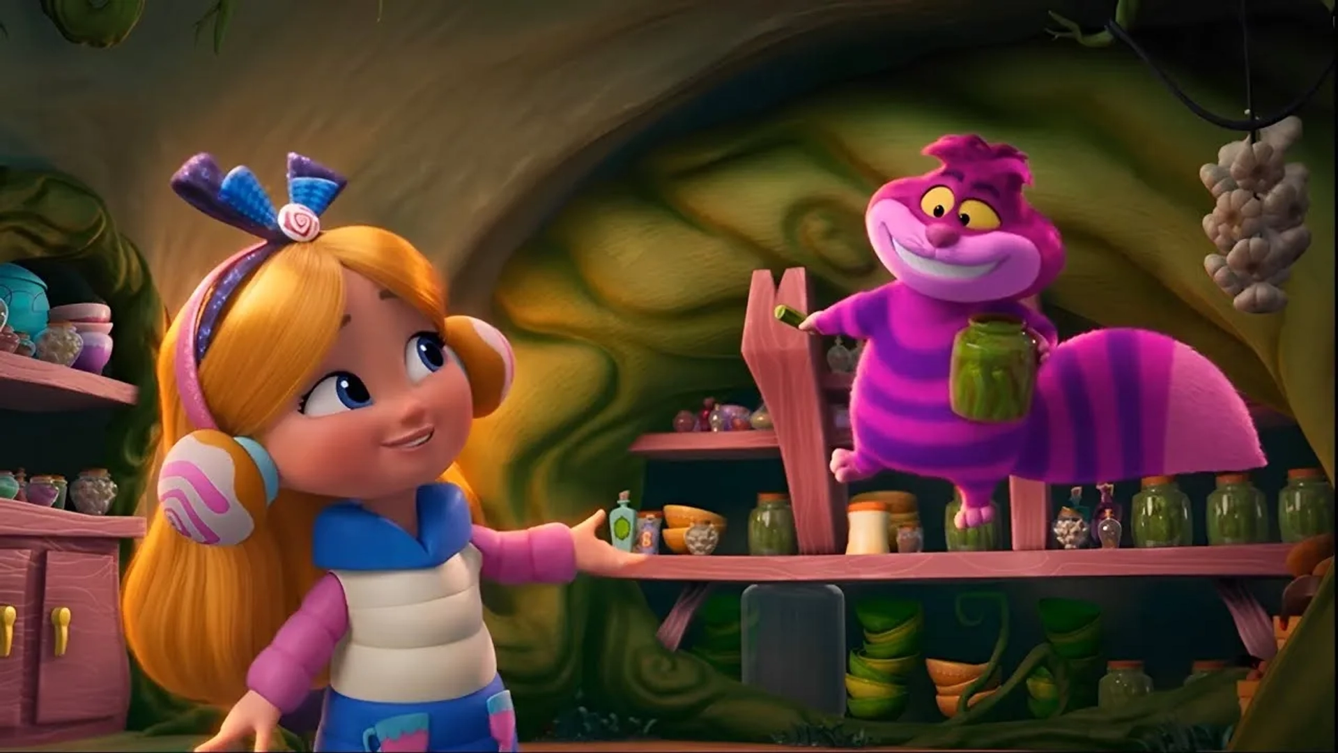 Libby Rue and Max Mittelman in Alice's Wonderland Bakery (2022)