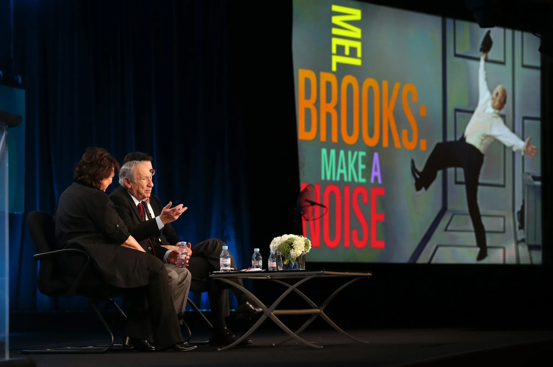 Mel Brooks, Susan Lacy, and Robert Trachtenberg at an event for American Masters (1985)