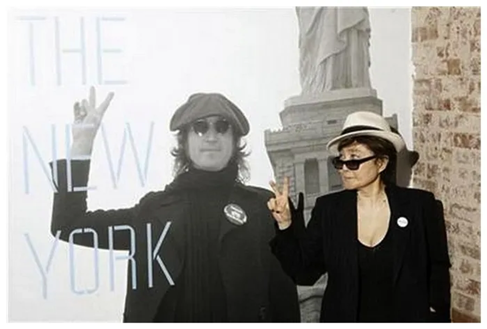 John Lennon and Yoko Ono at an event for American Masters (1985)