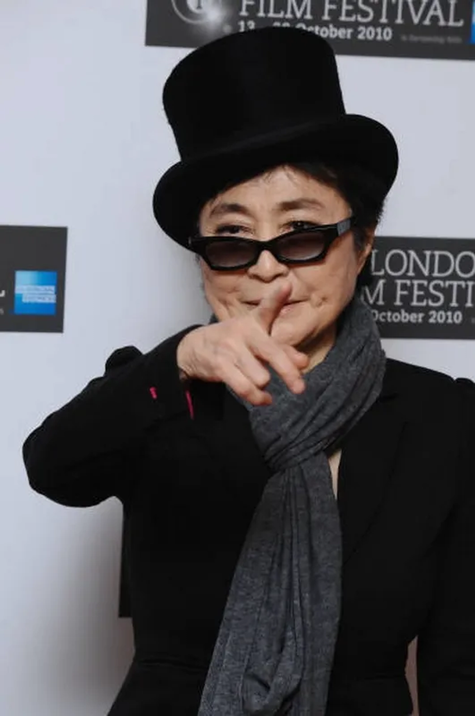 Yoko Ono at an event for American Masters (1985)