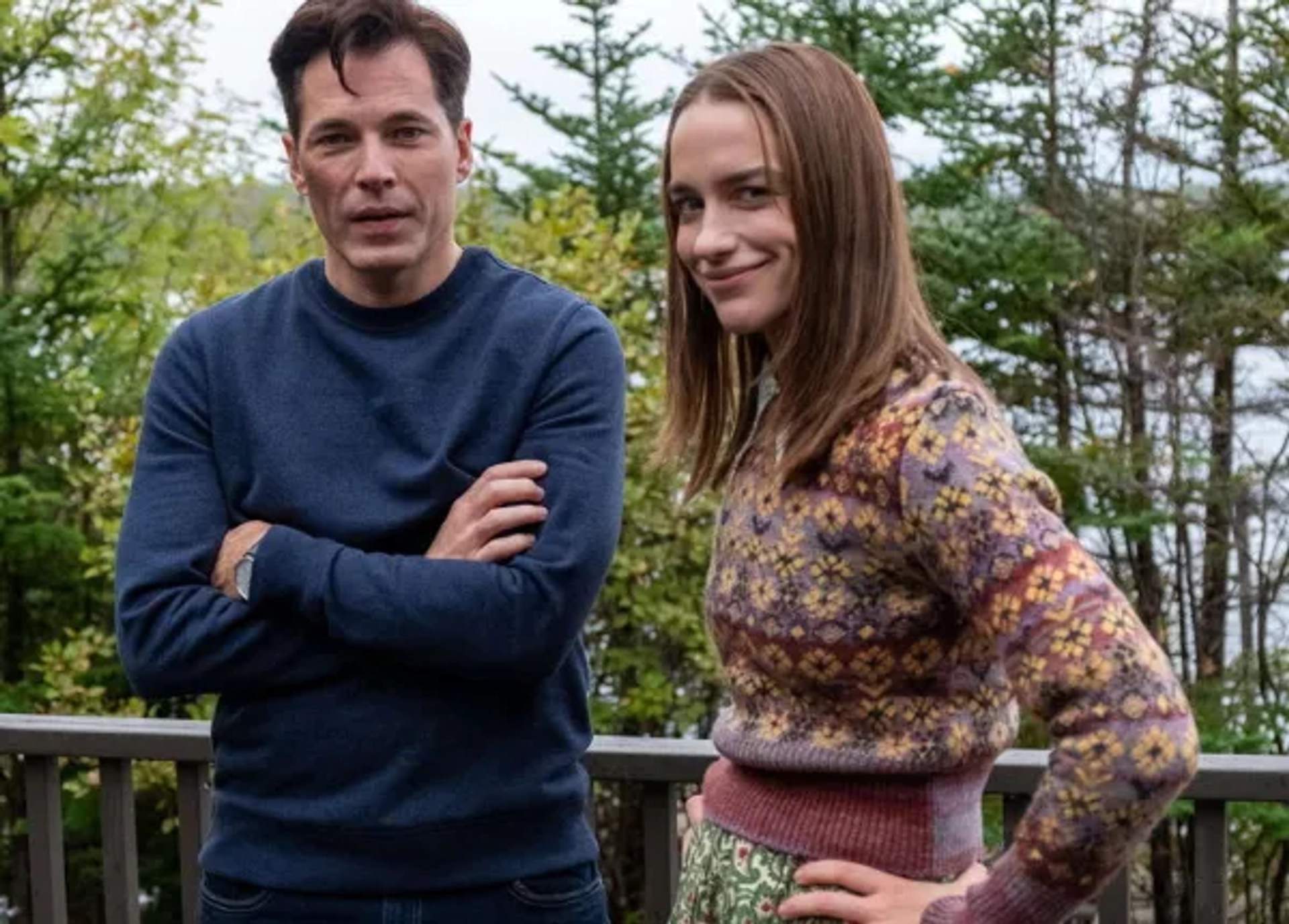 Tim Rozon and Melanie Scrofano in SurrealEstate (2021)