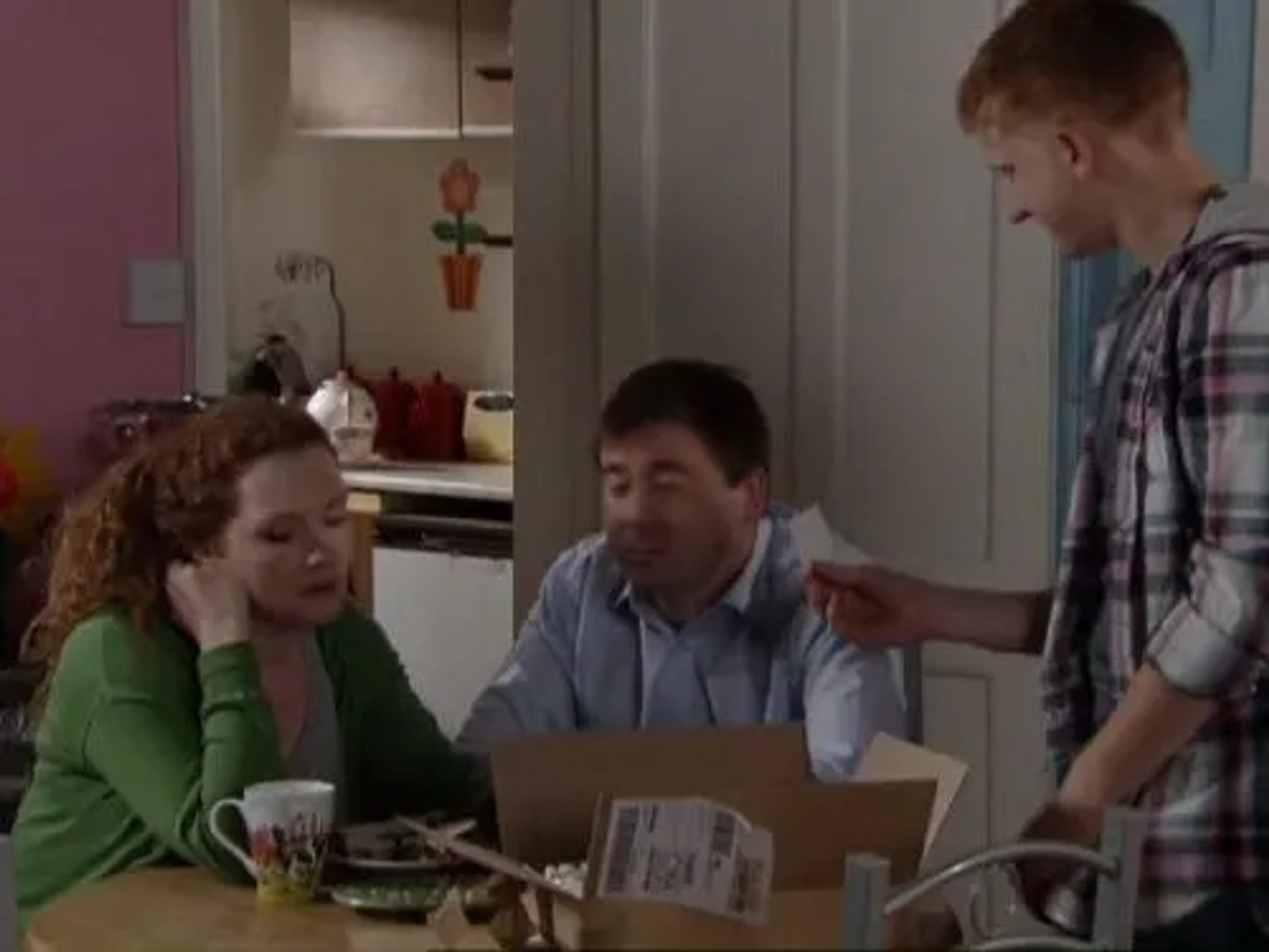 Graeme Hawley, Jennie McAlpine, and Sam Aston in Coronation Street (1960)