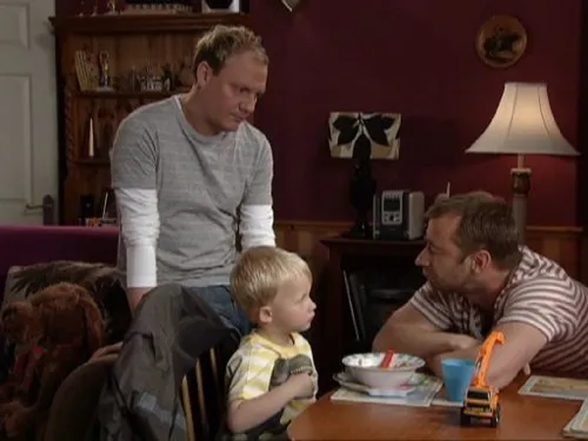 Charlie Condou and Antony Cotton in Coronation Street (1960)