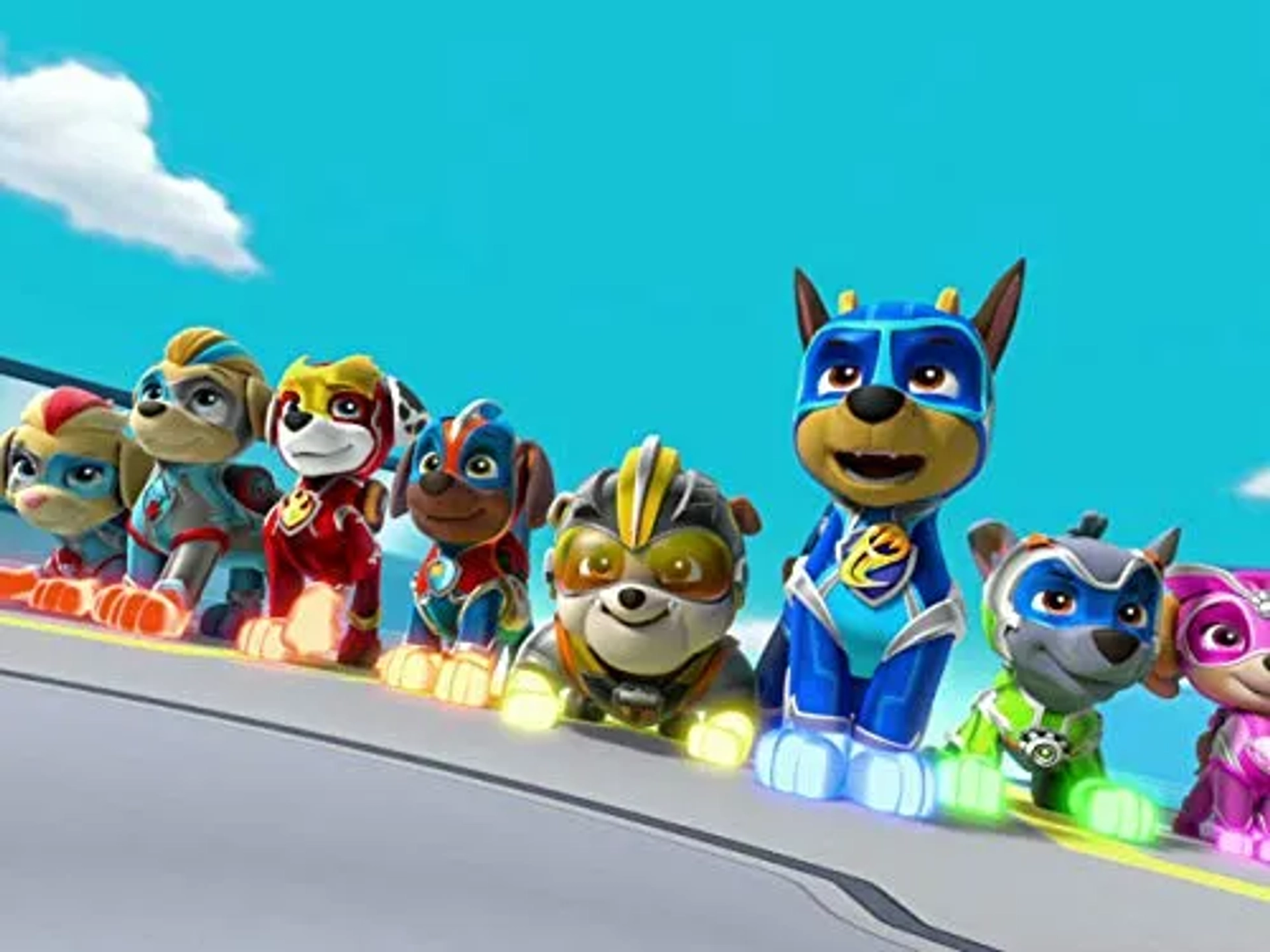 Opey Dagunduro, Devan Cohen, Max Calinescu, Lilly Noelle Bartlam, Eamon Hanson, Keegan Hedley, Justin Paul Kelly, and Kingsley Marshall in PAW Patrol (2013)