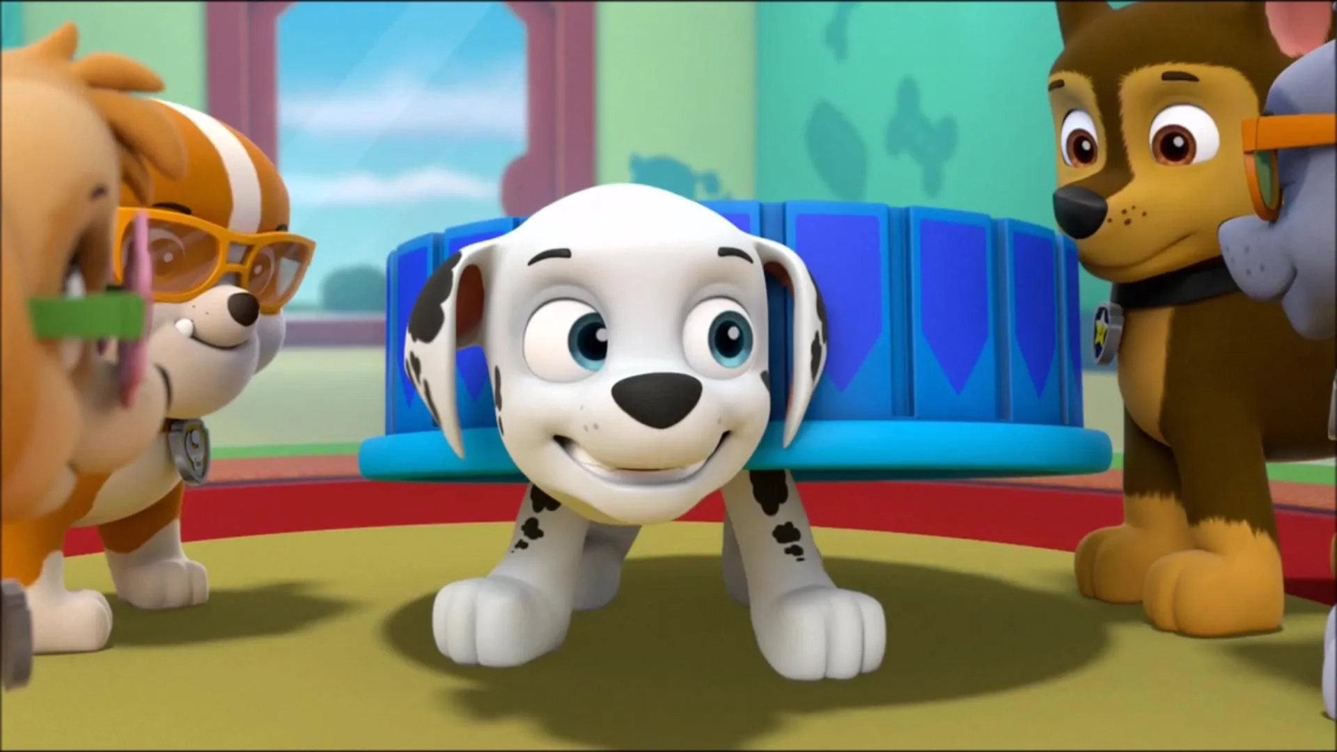Drew Davis, Devan Cohen, Kallan Holley, Samuel Faraci, and Max Calinescu at an event for PAW Patrol (2013)