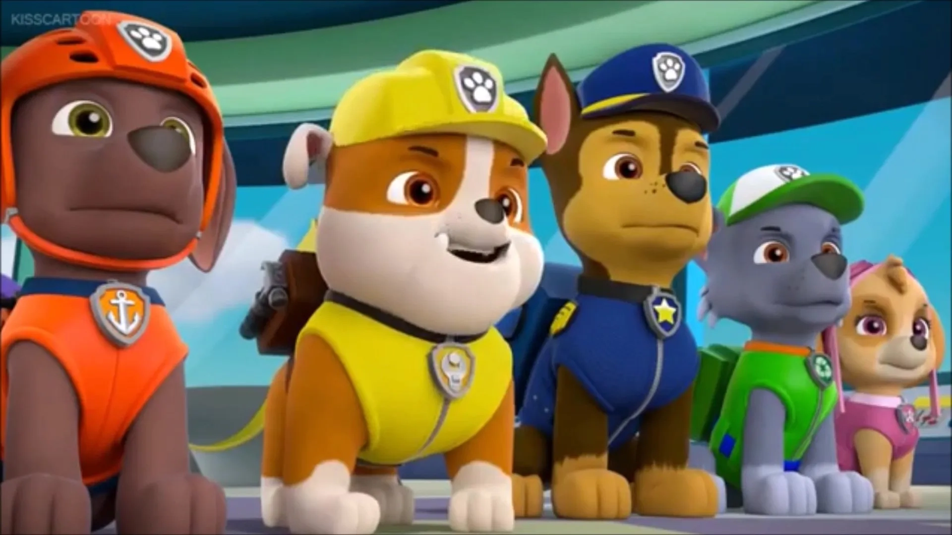 Devan Cohen, Alex Thorne, Samuel Faraci, and Max Calinescu at an event for PAW Patrol (2013)