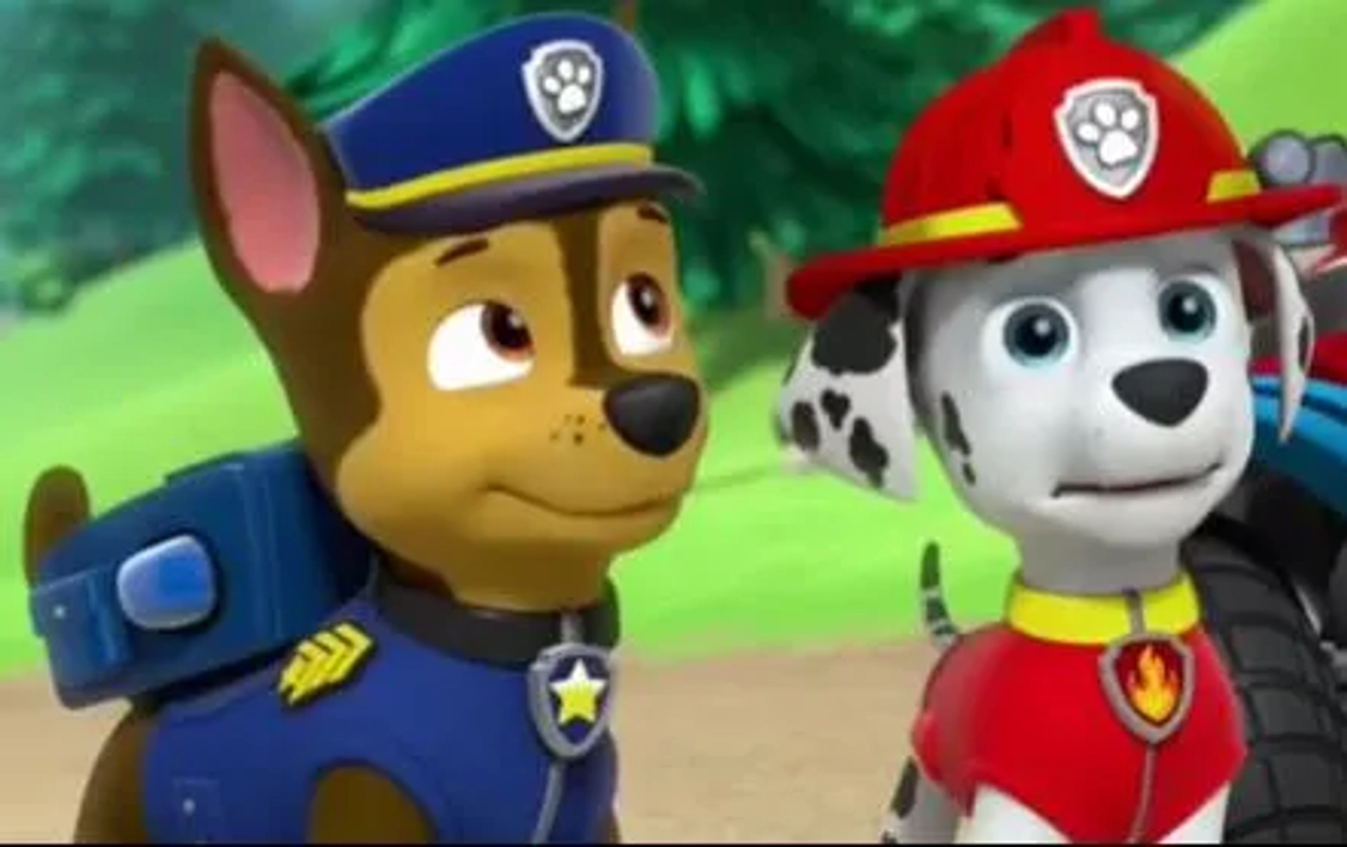 Drew Davis and Max Calinescu at an event for PAW Patrol (2013)