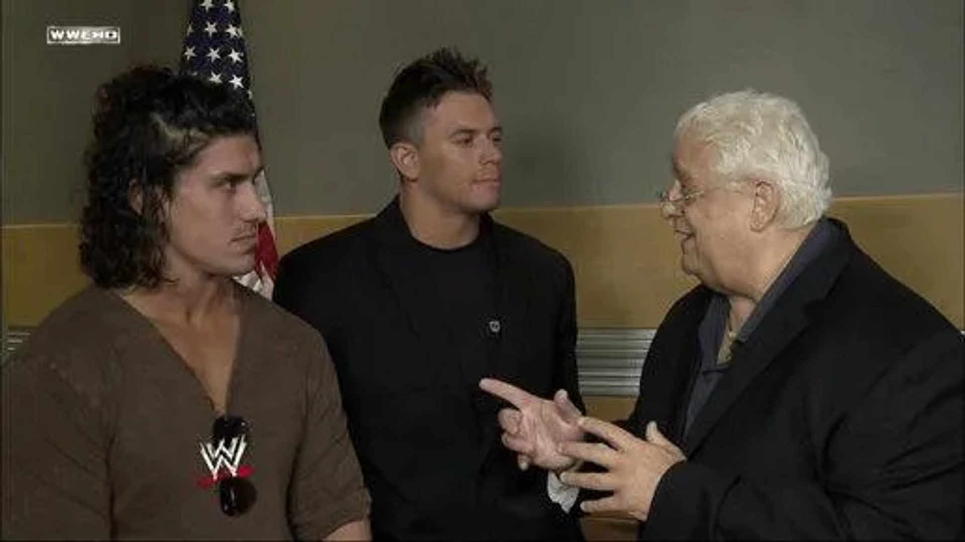 Dusty Rhodes, Kevin Kiley Jr., and Michael Hutter in WWE NXT (2010)