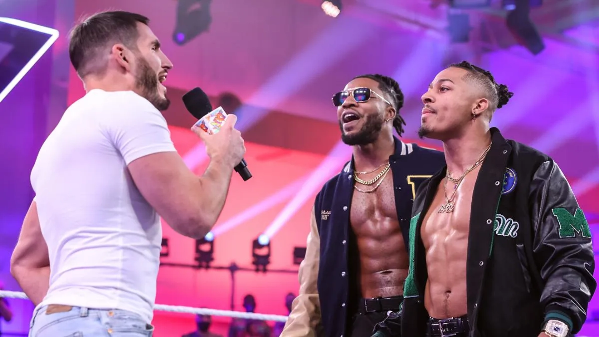 Christian Casanova, Matrick Belton, and Johnny Gargano in WWE NXT: Episode #16.6 (2021)