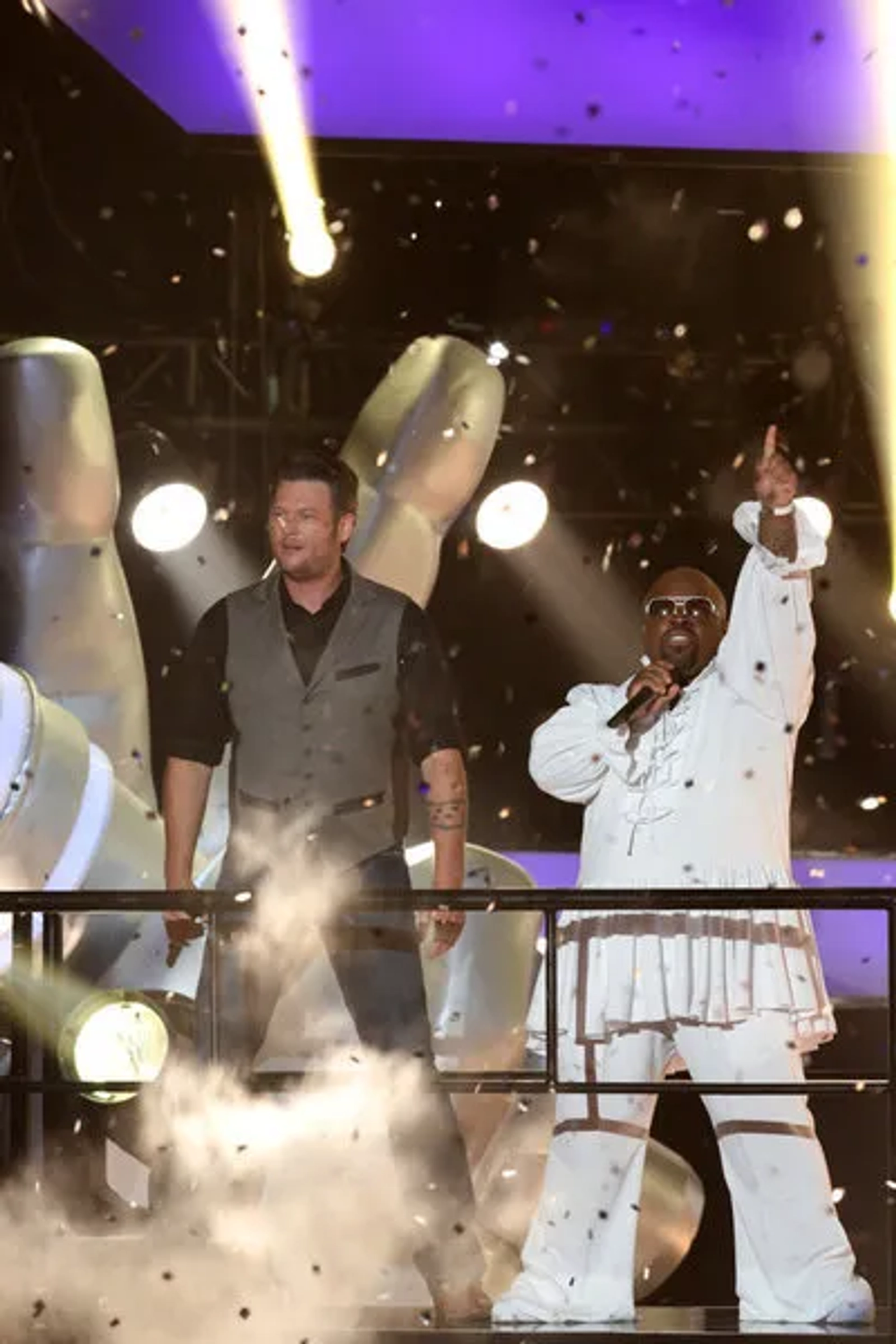 CeeLo Green and Blake Shelton in The Voice (2011)