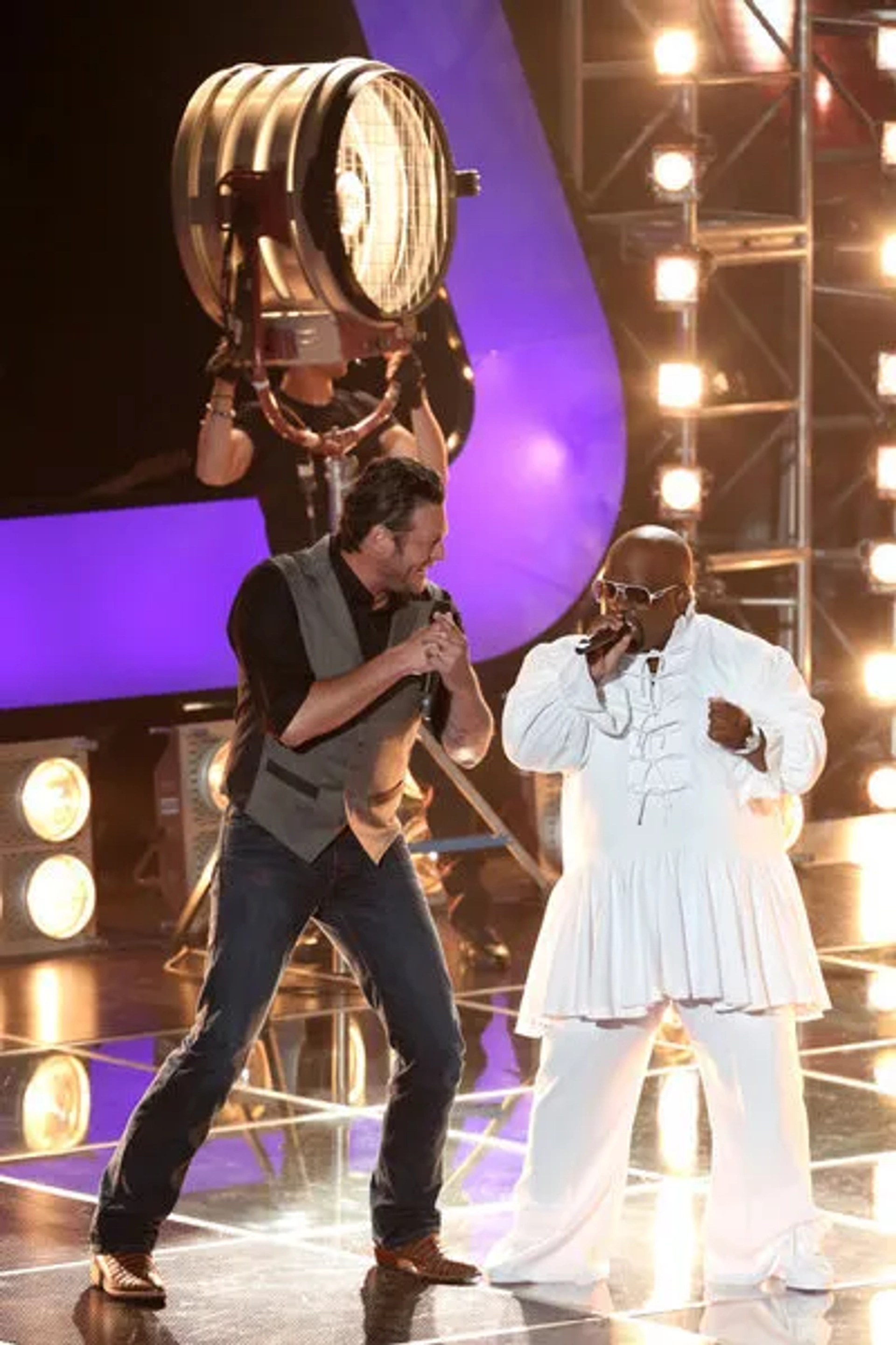 CeeLo Green and Blake Shelton in The Voice (2011)