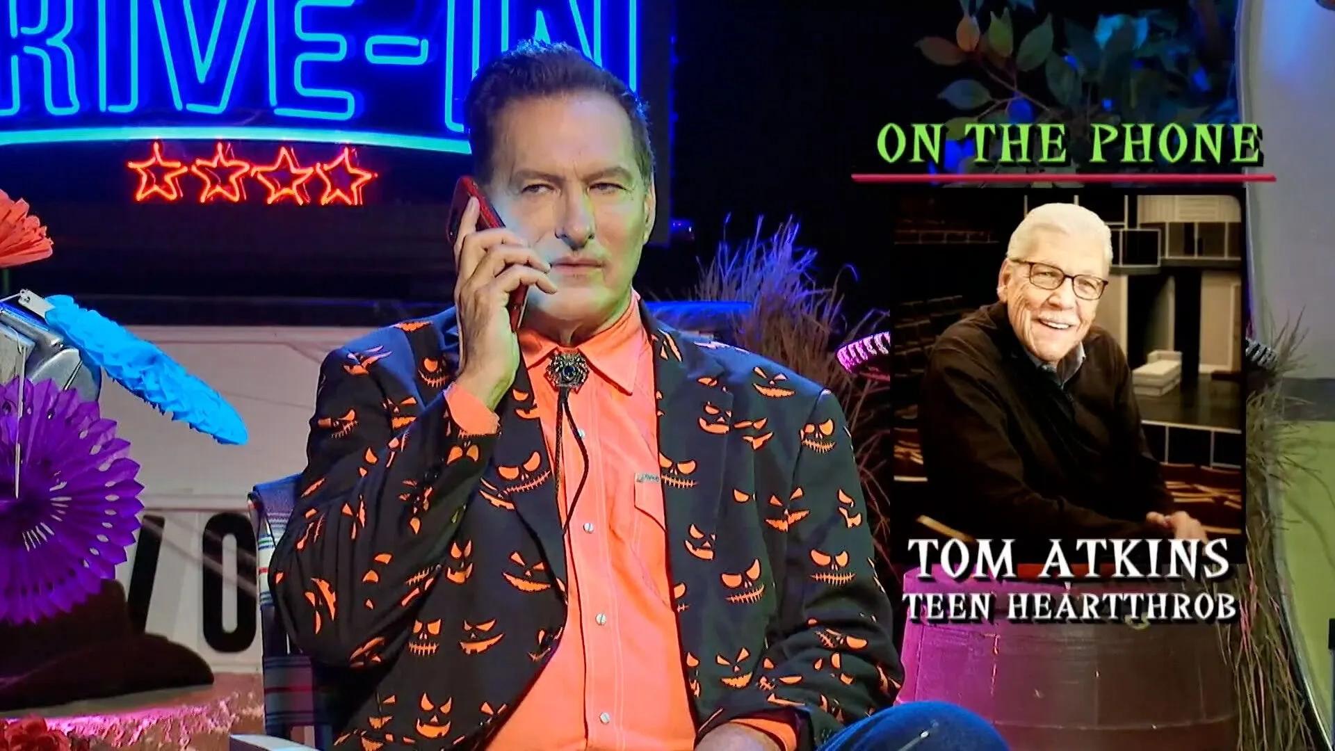 Tom Atkins and John Bloom in The Last Drive-In with Joe Bob Briggs: Halloween Hootenanny: Halloween 5: The Revenge of Michael Meyers (2019)