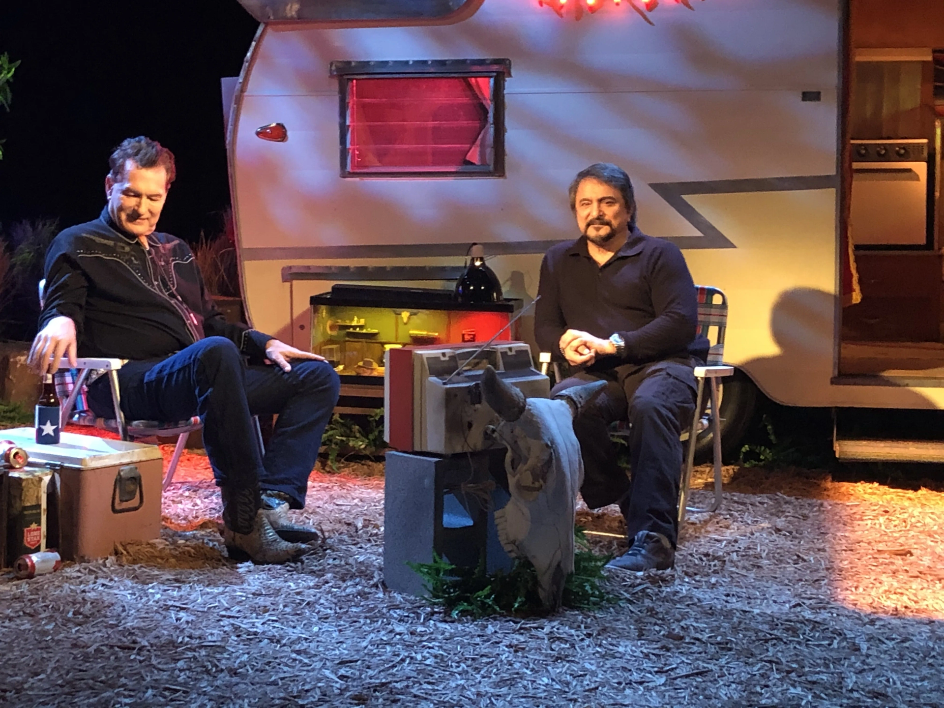 John Bloom and Tom Savini in The Last Drive-In with Joe Bob Briggs: Maniac (2020)