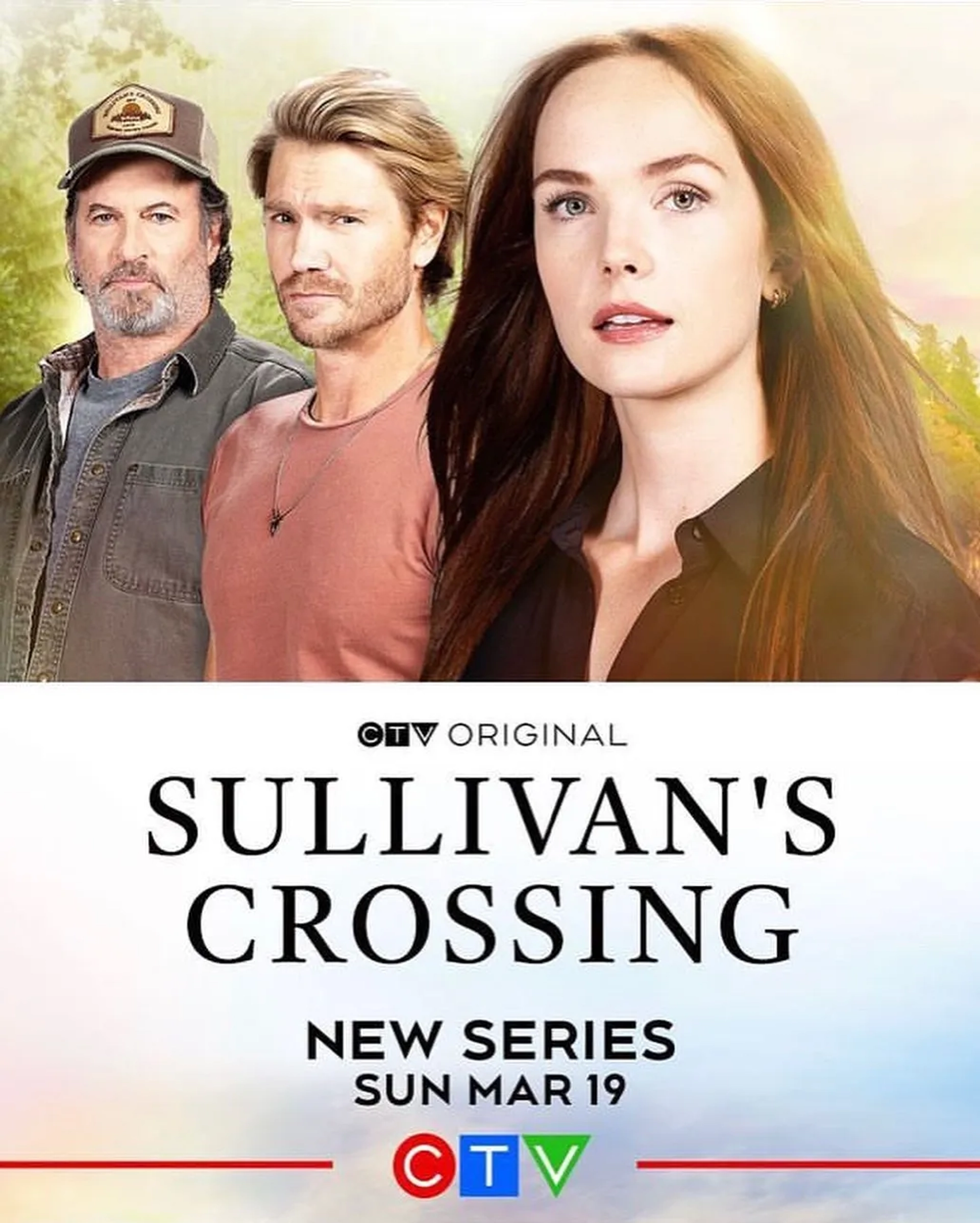 Chad Michael Murray, Scott Patterson, and Morgan Kohan in Sullivan's Crossing (2023)