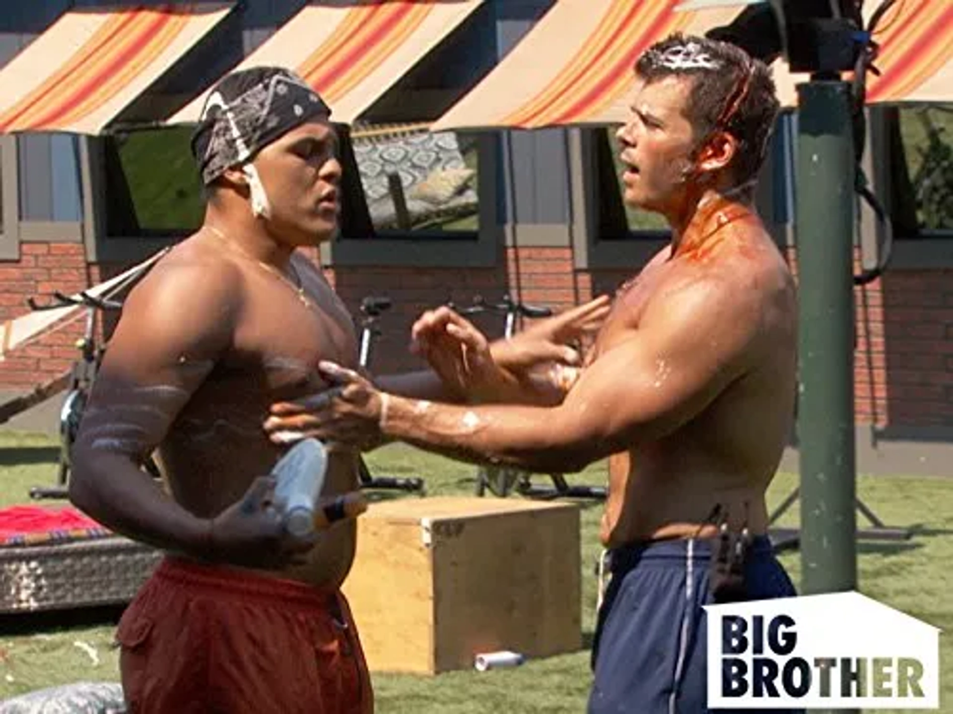 Josh Martinez and Mark Jansen in Big Brother (2000)