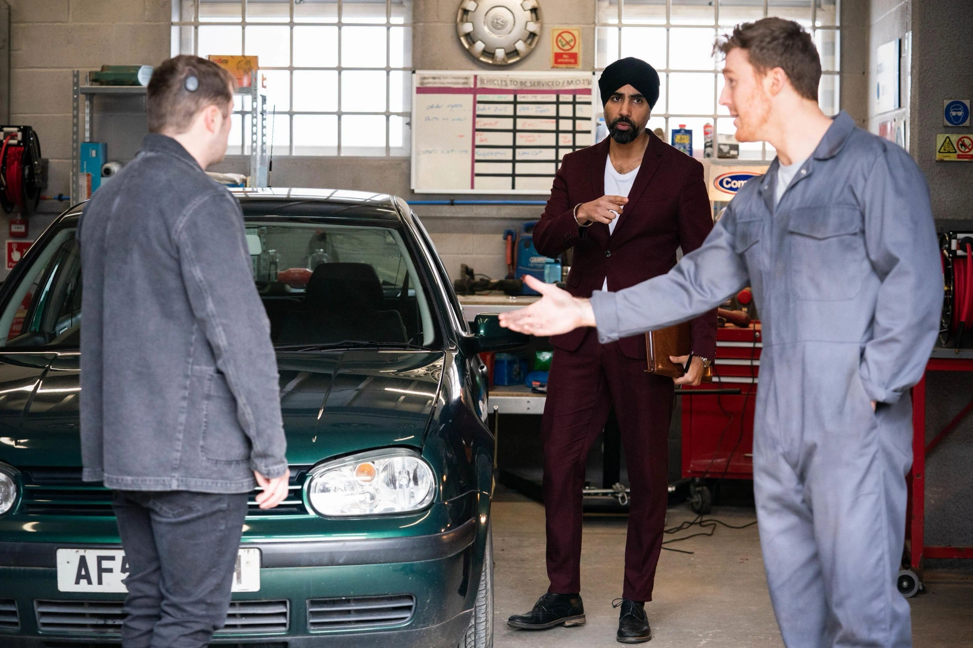 Jaz Singh Deol, Richard Summers-Calvert, and Max Bowden in EastEnders (1985)