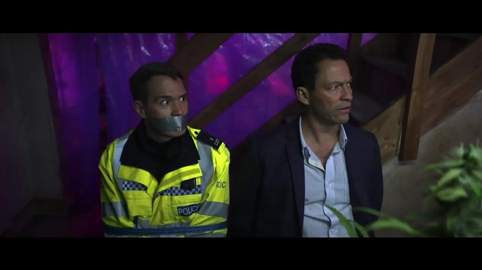 John Weaver and Dominic West in Brassic