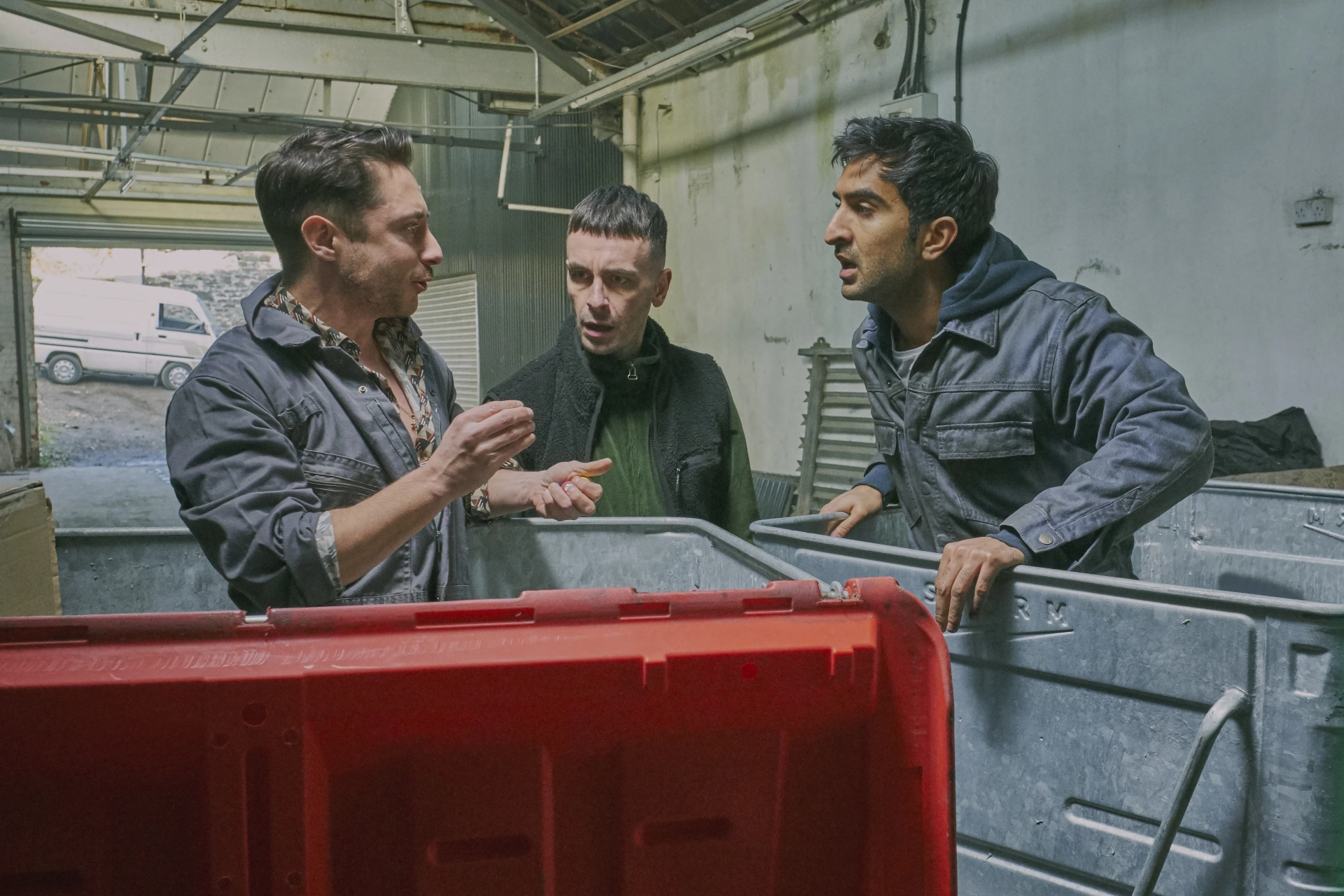 Joe Gilgun, Ryan Sampson, and Parth Thakerar in Brassic: Episode #1.6 (2019)