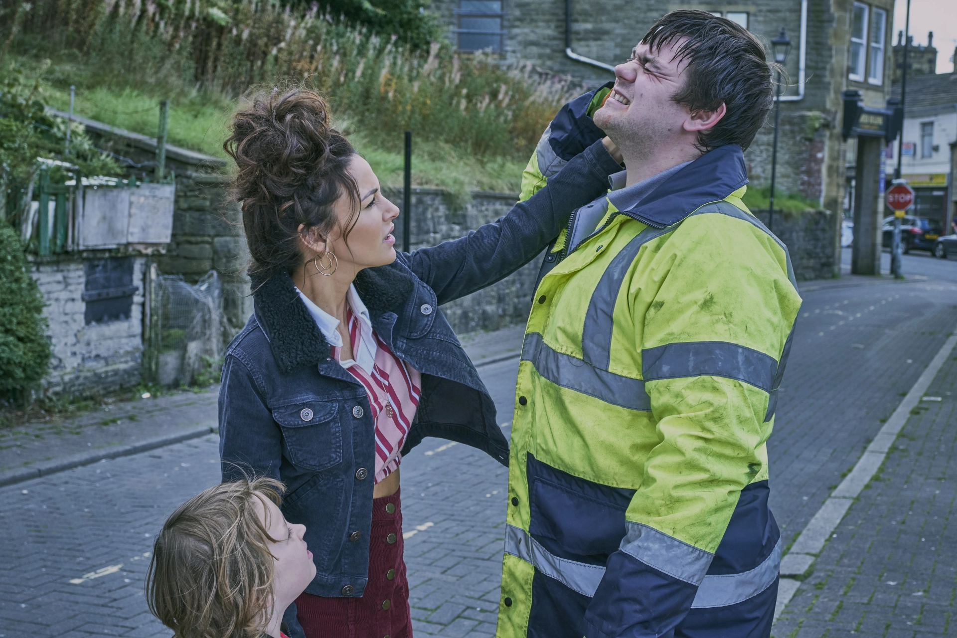 Tom Hanson and Michelle Keegan in Brassic (2019)