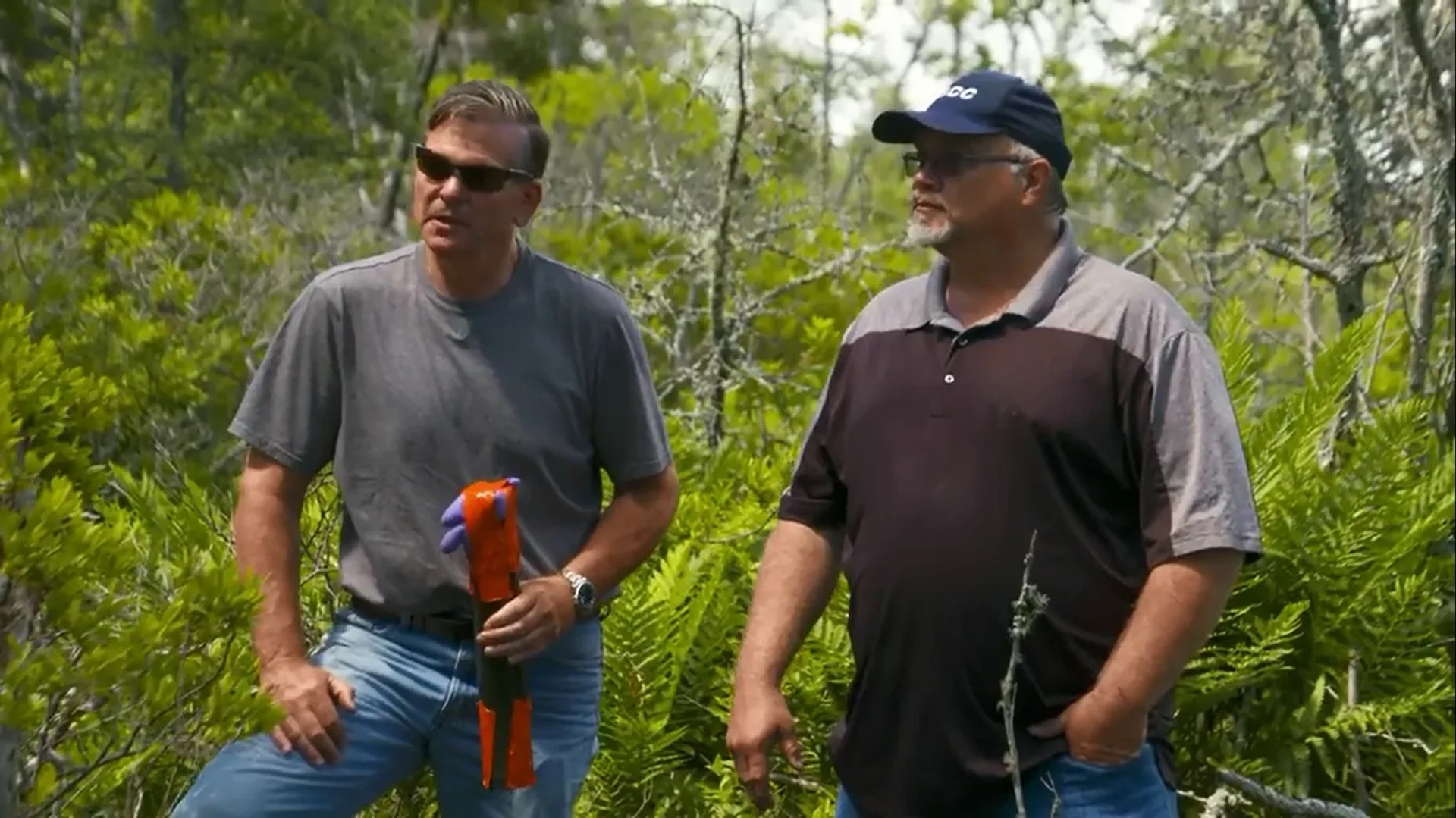 Doug Crowell and Tom Nolan in The Curse of Oak Island: Alignment (2020)