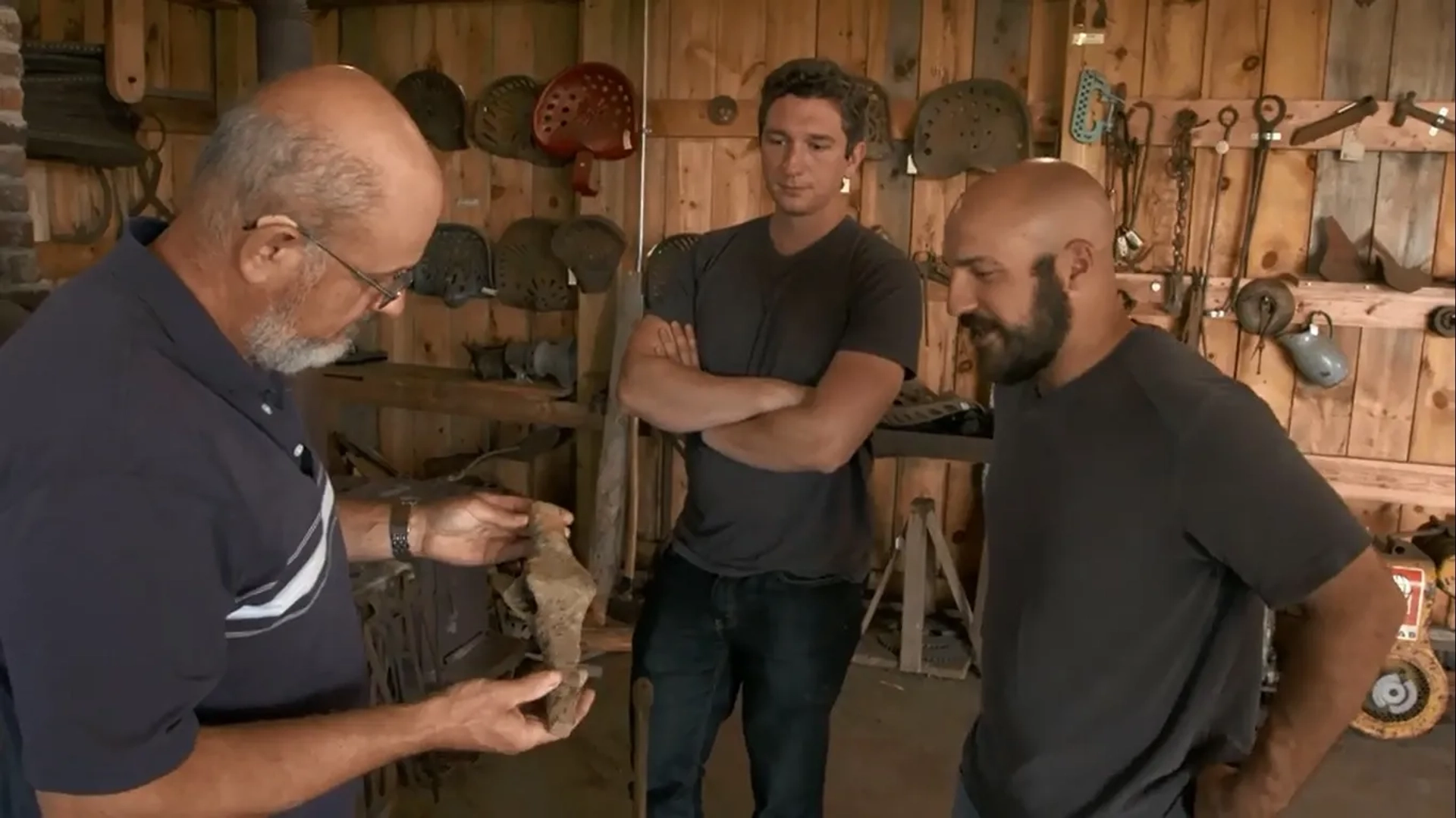 Carmen Legge, Jack Begley, and Alex Lagina in The Curse of Oak Island: The Boys are Back (2020)