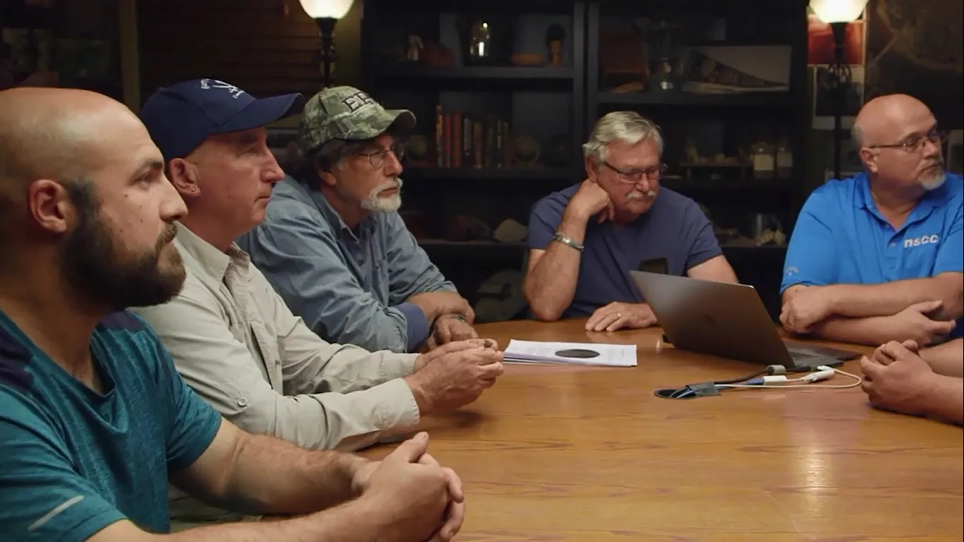 Rick Lagina, David Blankenship, Jack Begley, Doug Crowell, and Gary Drayton in The Curse of Oak Island: Lords of the Ring (2020)