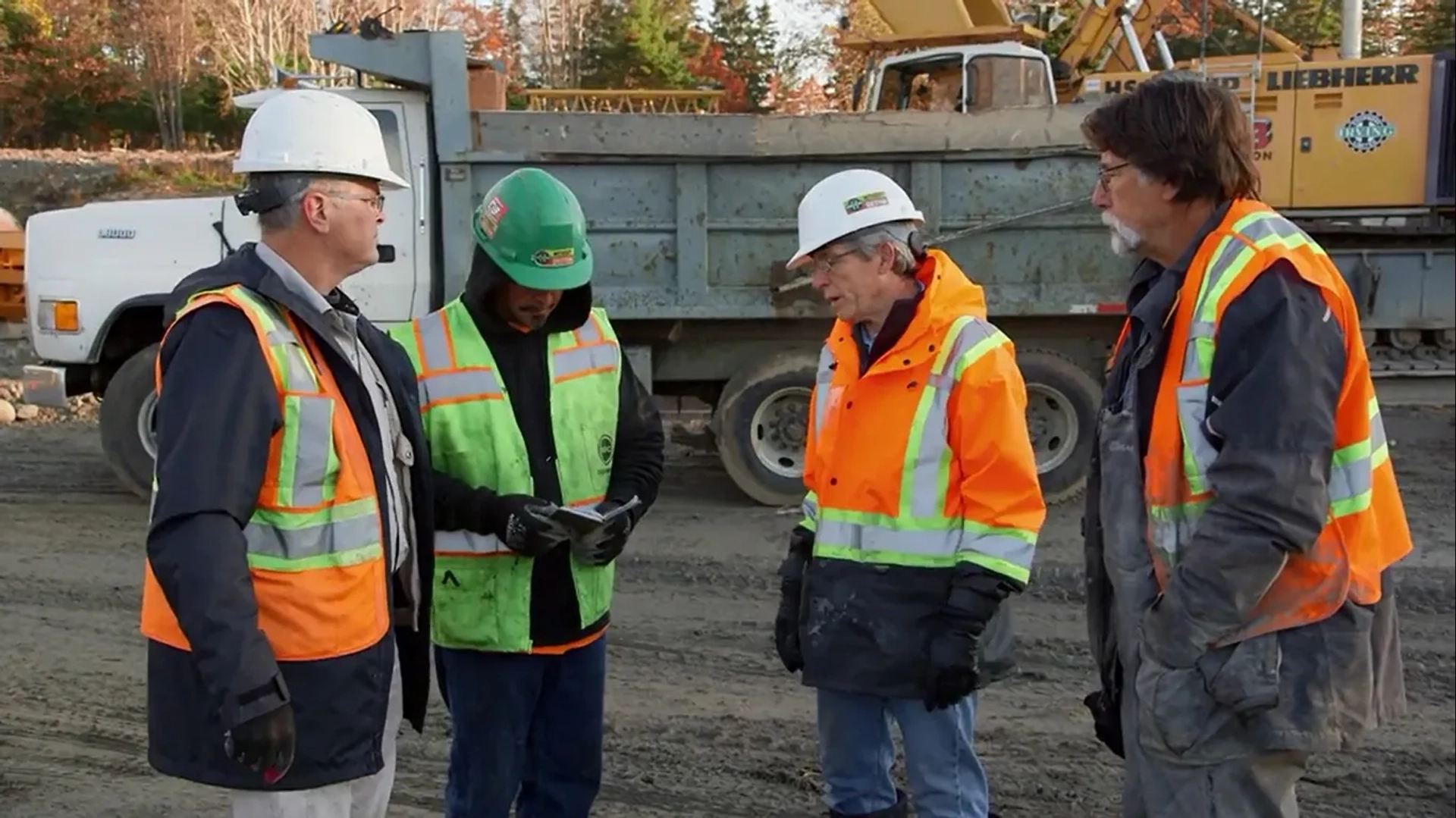 Rick Lagina, Craig Tester, Terry Matheson, and Danny Smith in The Curse of Oak Island: Lords of the Ring (2020)