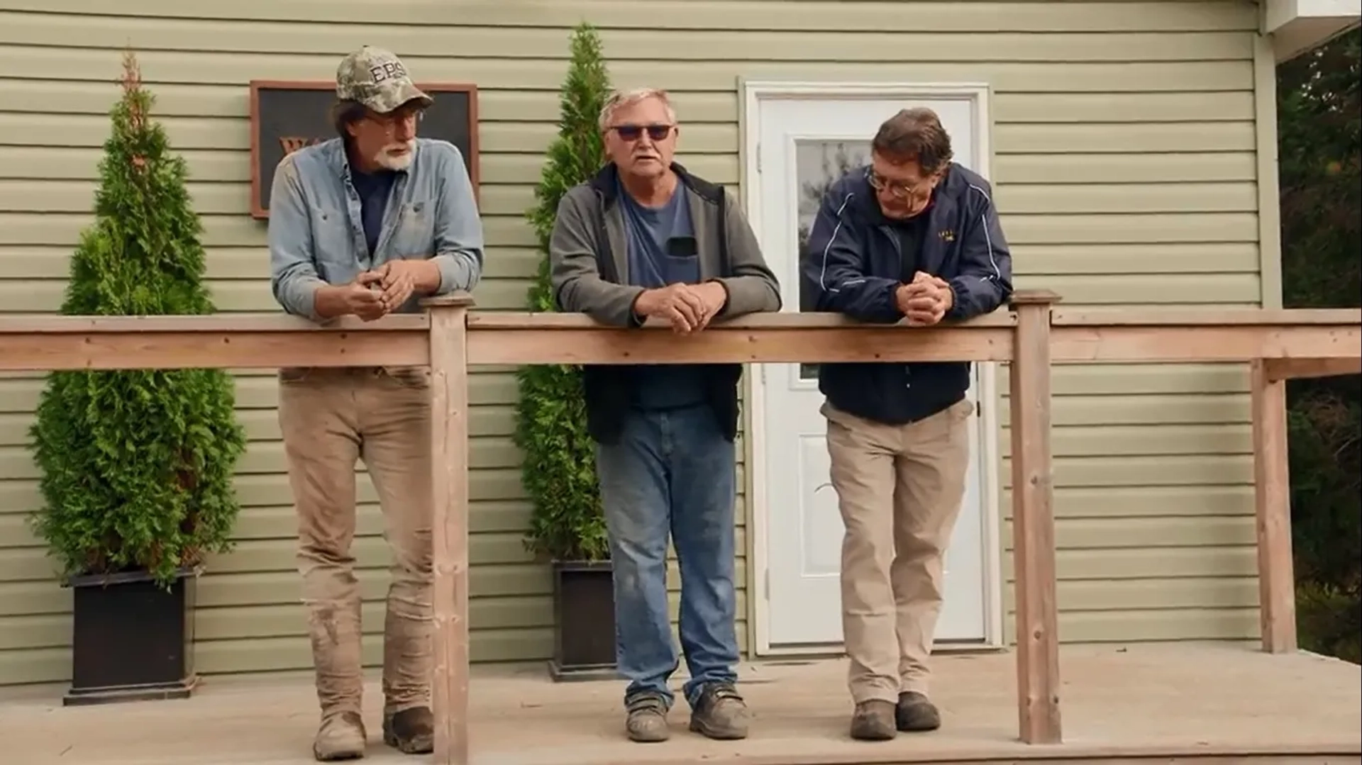 Rick Lagina, Marty Lagina, and David Blankenship in The Curse of Oak Island: The Turning Point (2020)