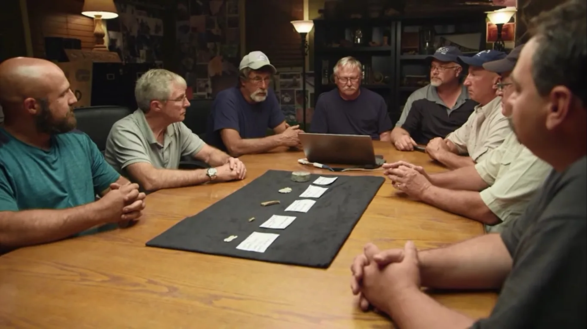 Rick Lagina, David Blankenship, Craig Tester, Jack Begley, Charles Barkhouse, Paul Troutman, Doug Crowell, and Gary Drayton in The Curse of Oak Island: To Boulderly Go (2020)