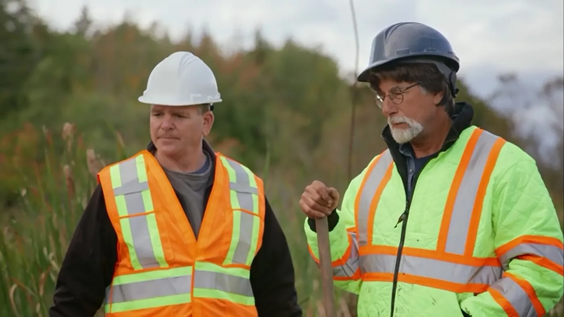 Rick Lagina and Tom Nolan in The Curse of Oak Island: Water Logged (2020)