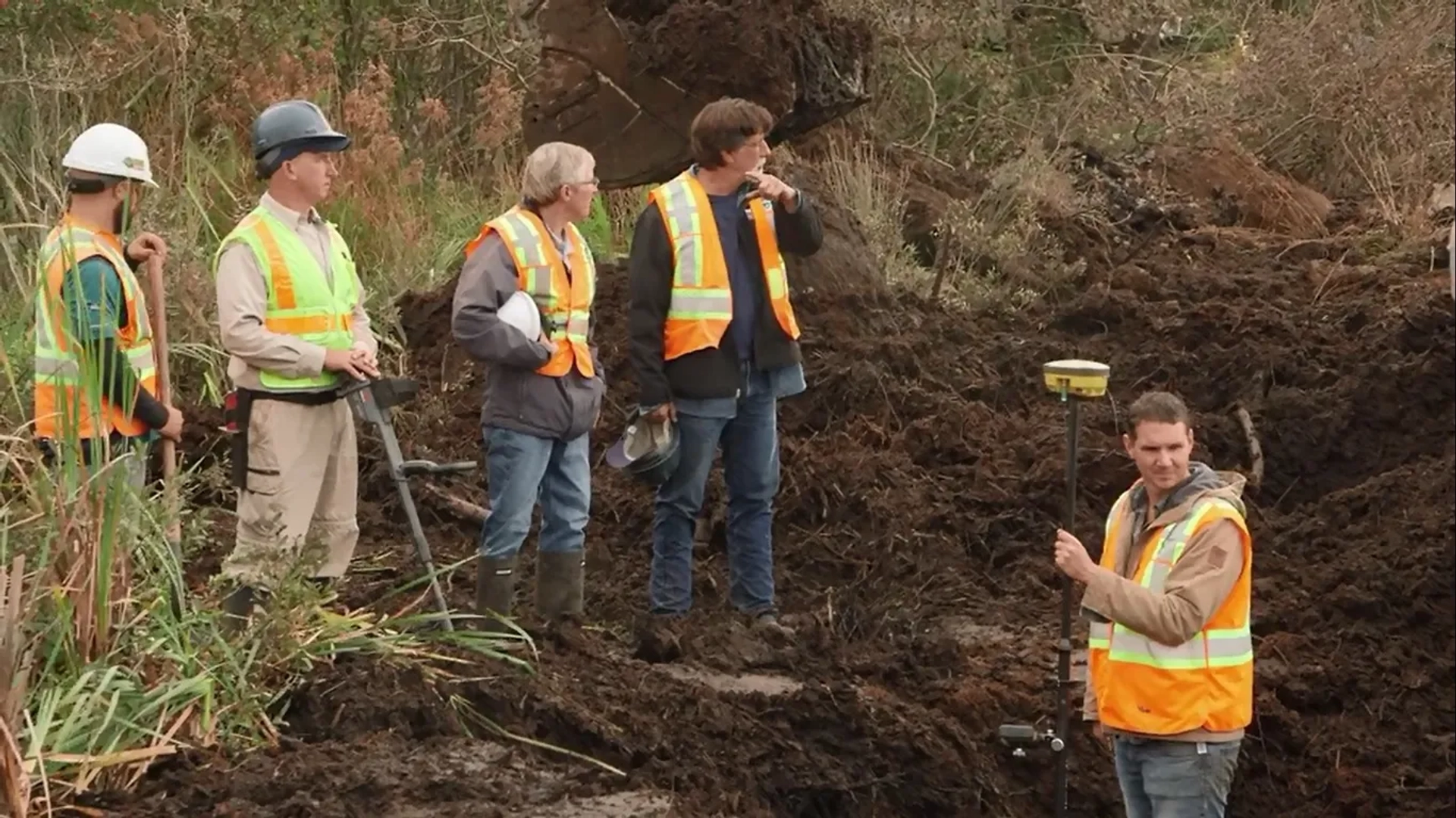 Steve Guptill, Rick Lagina, Craig Tester, Jack Begley, and Gary Drayton in The Curse of Oak Island: Bromancing the Stones (2020)