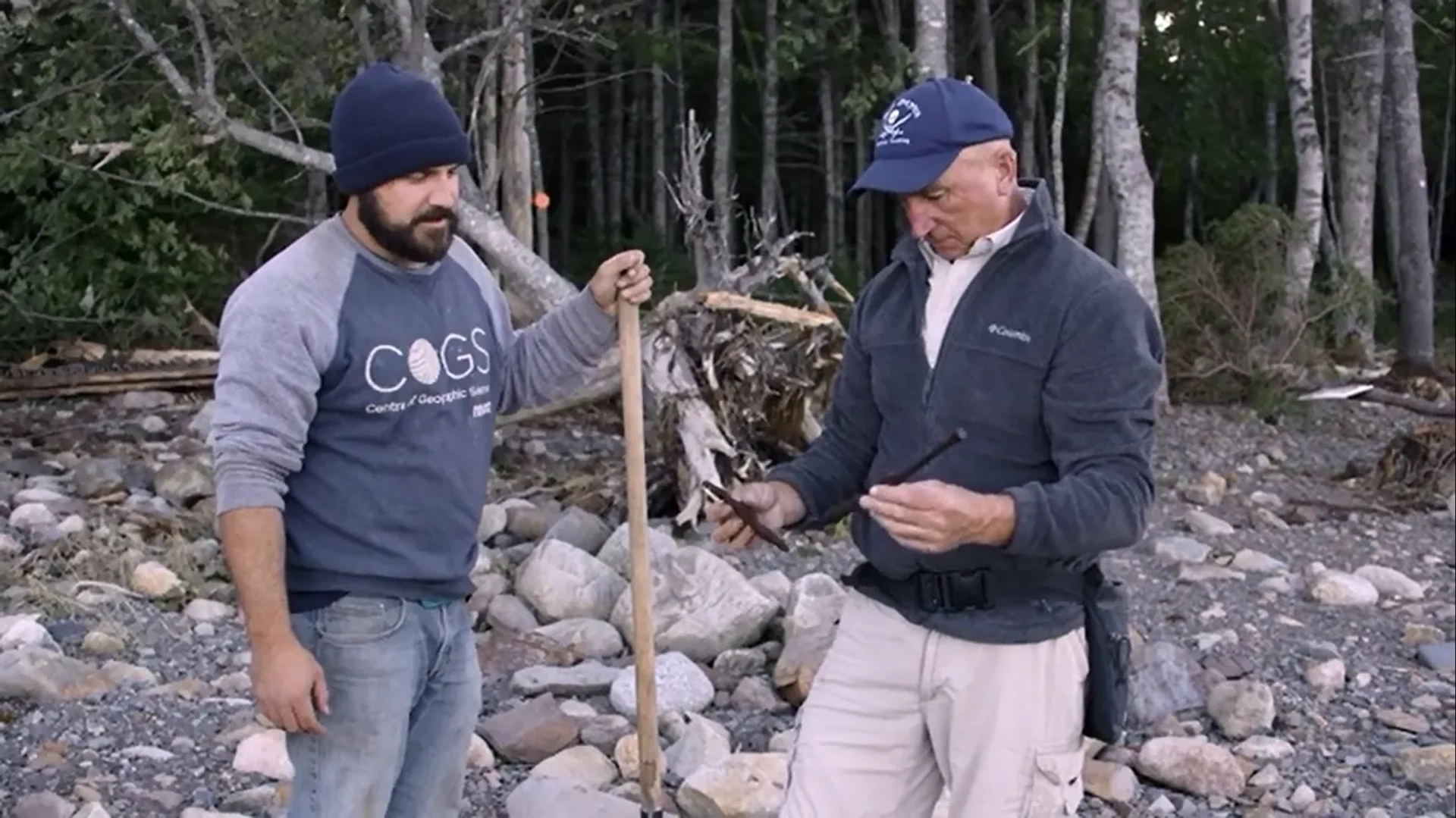 Jack Begley and Gary Drayton in The Curse of Oak Island: Things That Go Bump-Out (2019)