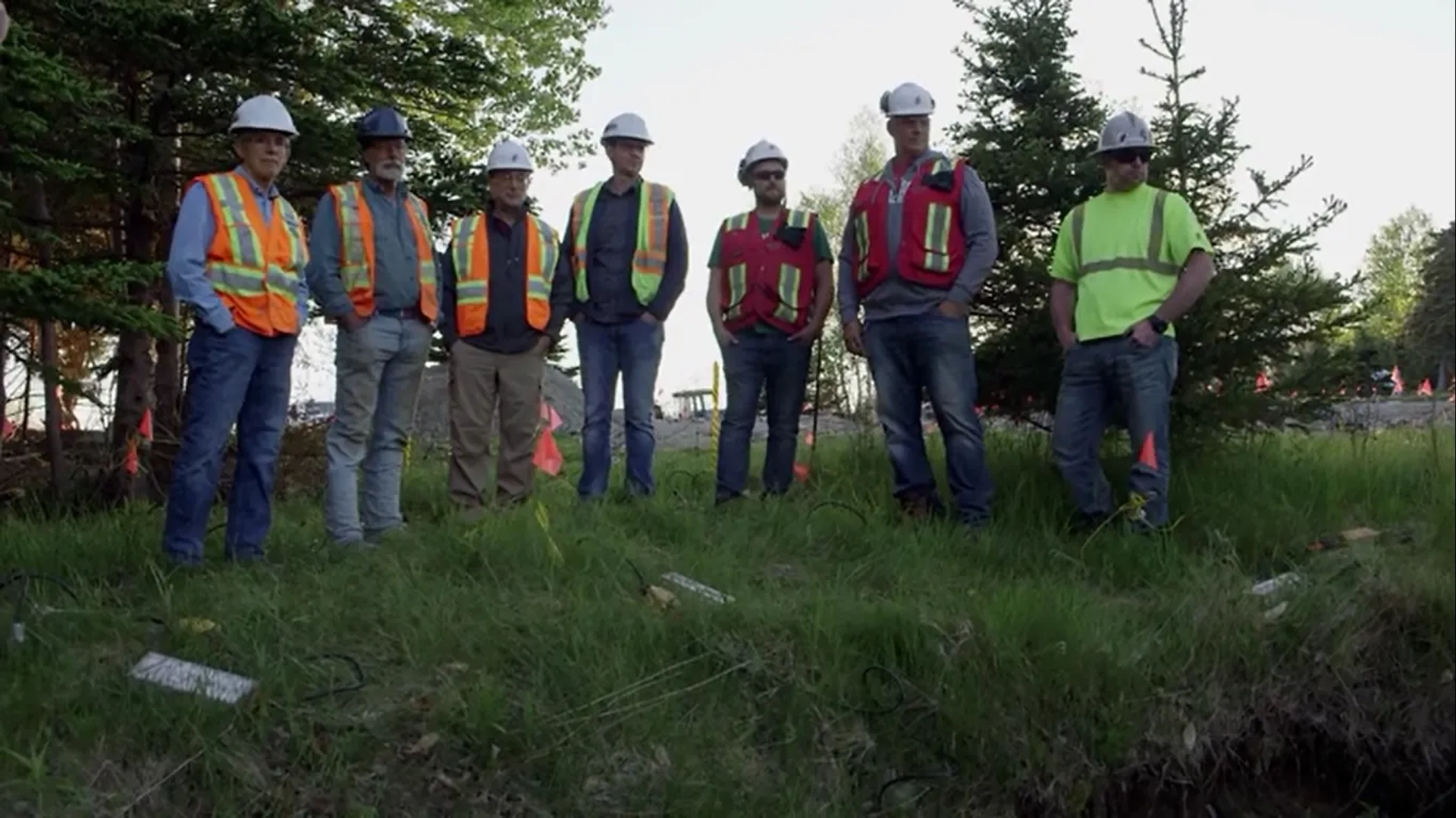 Alex Gauthier, Steve Guptill, Rick Lagina, Marty Lagina, and Craig Tester in The Curse of Oak Island: Closing In (2019)