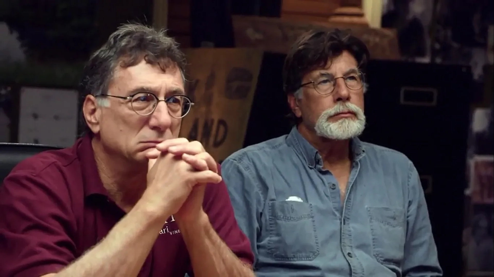 Rick Lagina and Marty Lagina in The Curse of Oak Island: Tunnel Visions (2019)