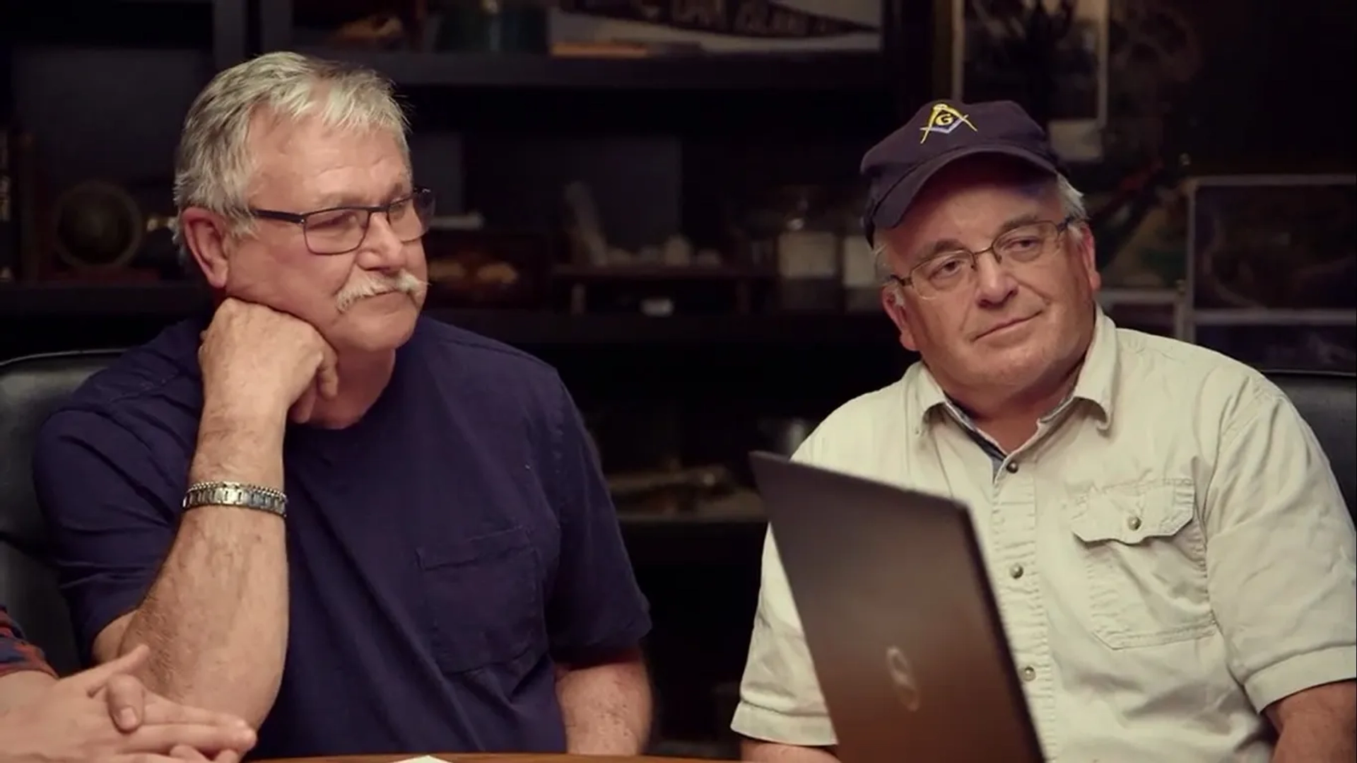 David Blankenship and Charles Barkhouse in The Curse of Oak Island: Tunnel Visions (2019)